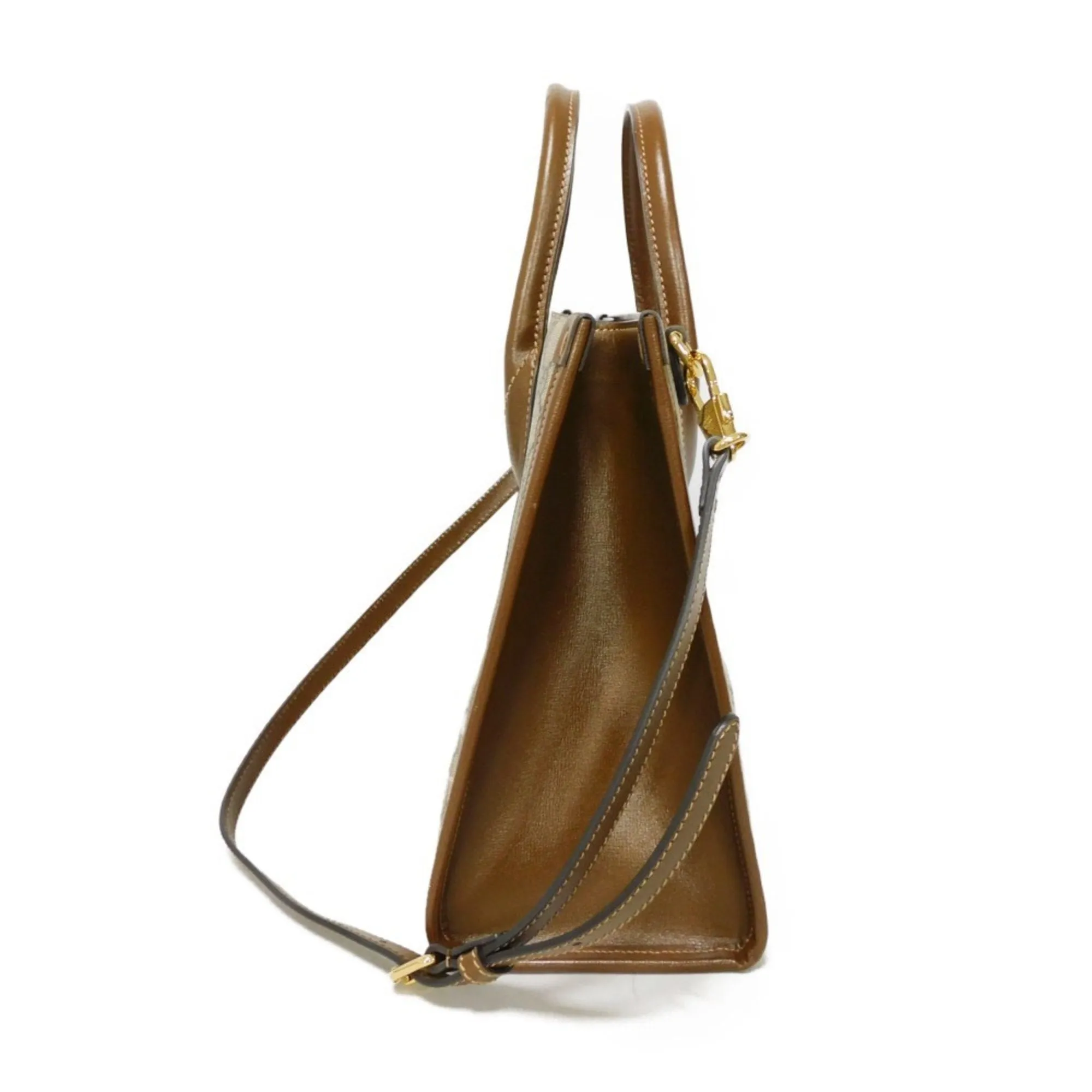 Gucci  Gg Supreme Leather Handbag Shoulder Bag Tote Bag (Pre-Owned)