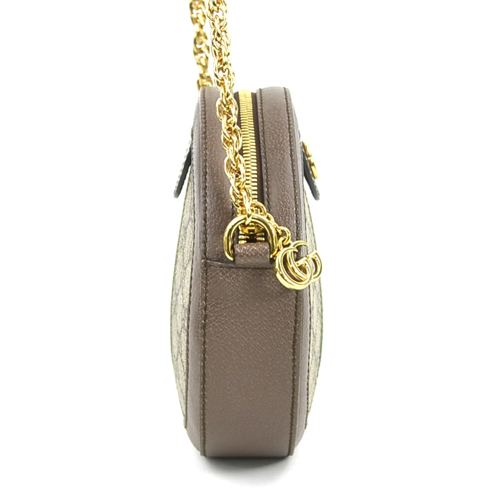 Gucci  Gg Supreme Leather Shoulder Bag (Pre-Owned)