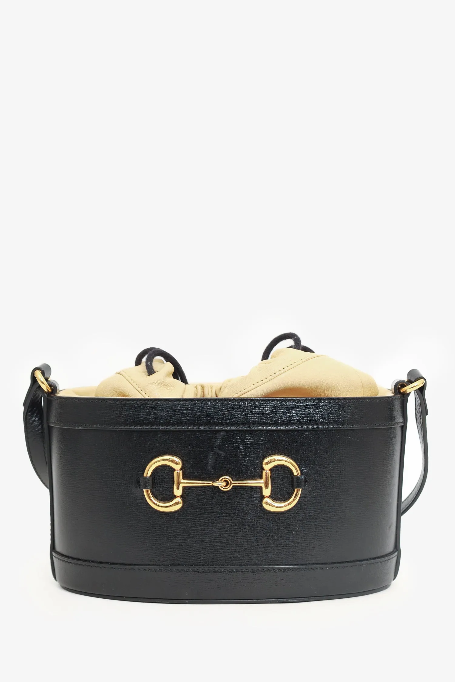 Gucci Leather 1955 Horsebit Drawstring Bucket Bag handbags bulk sale