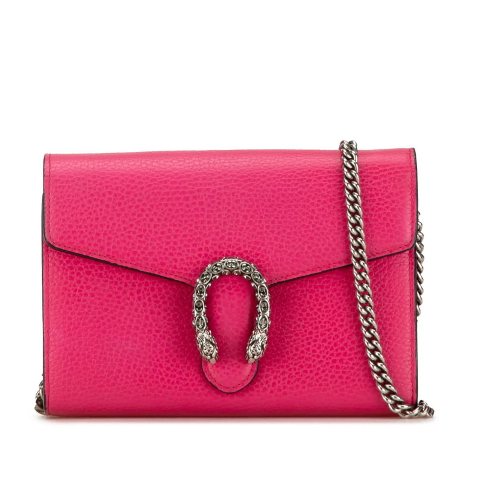 Gucci  Leather Chain/Shoulder Wallet (Pre-Owned)