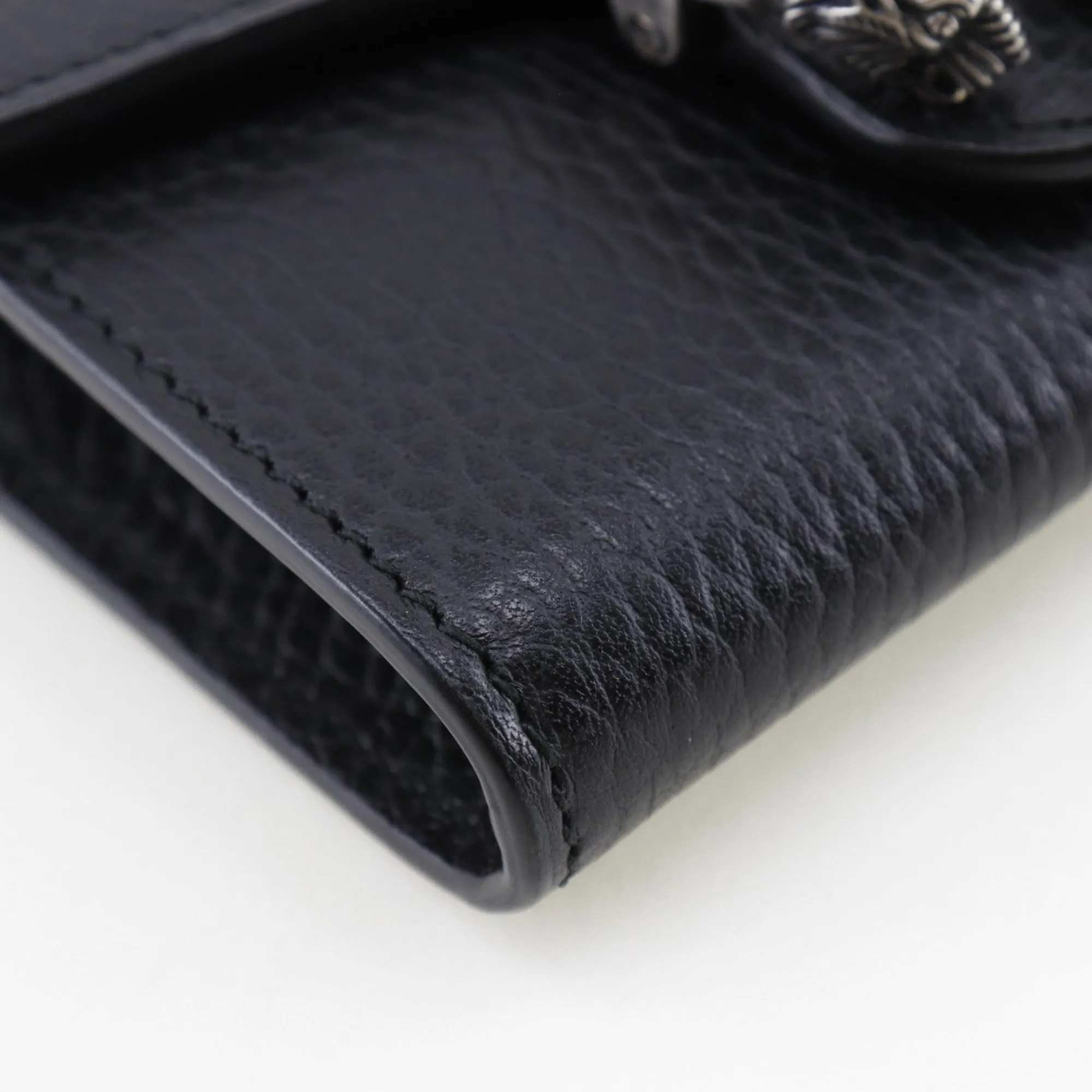 Gucci  Leather Chain/Shoulder Wallet (Pre-Owned)