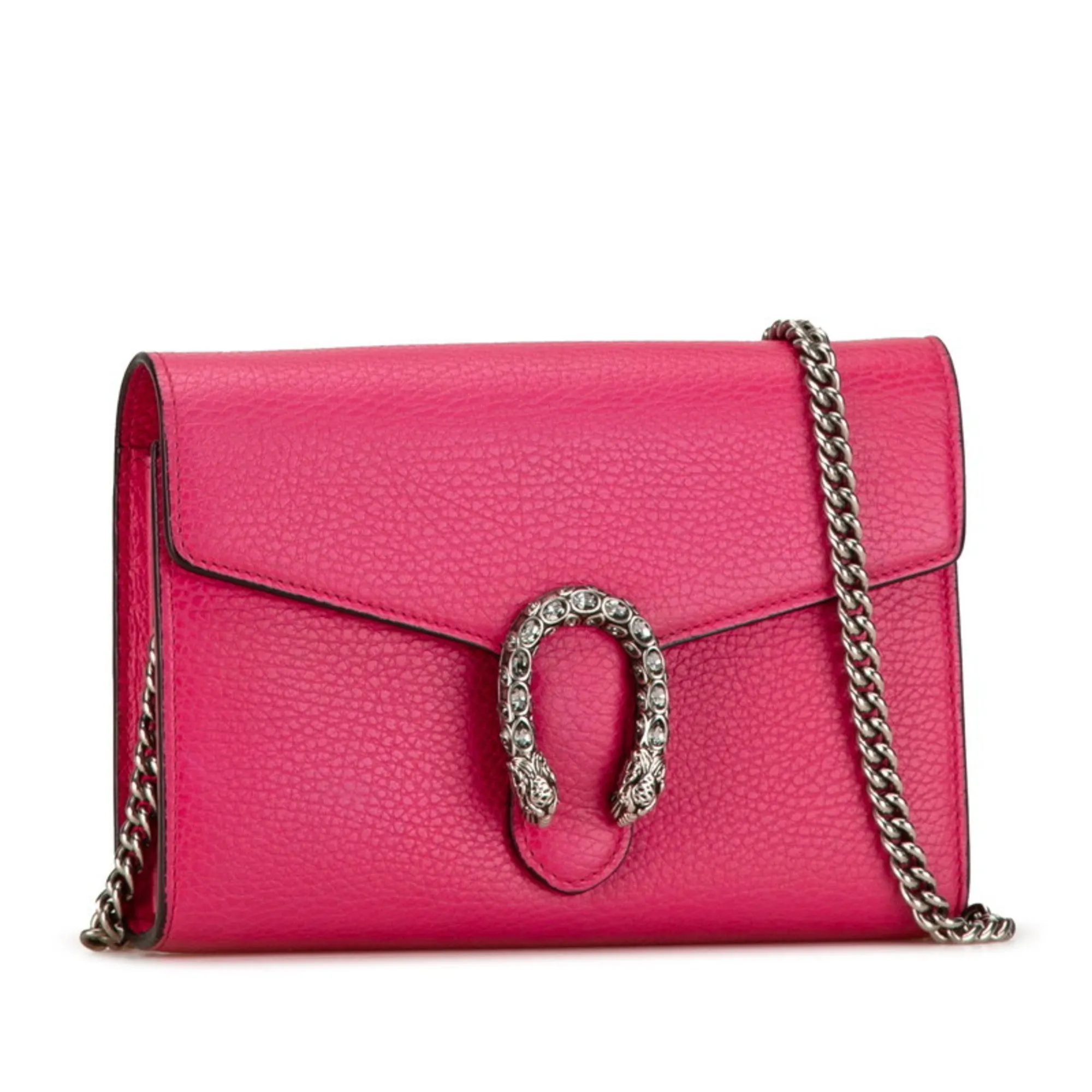 Gucci  Leather Chain/Shoulder Wallet (Pre-Owned)