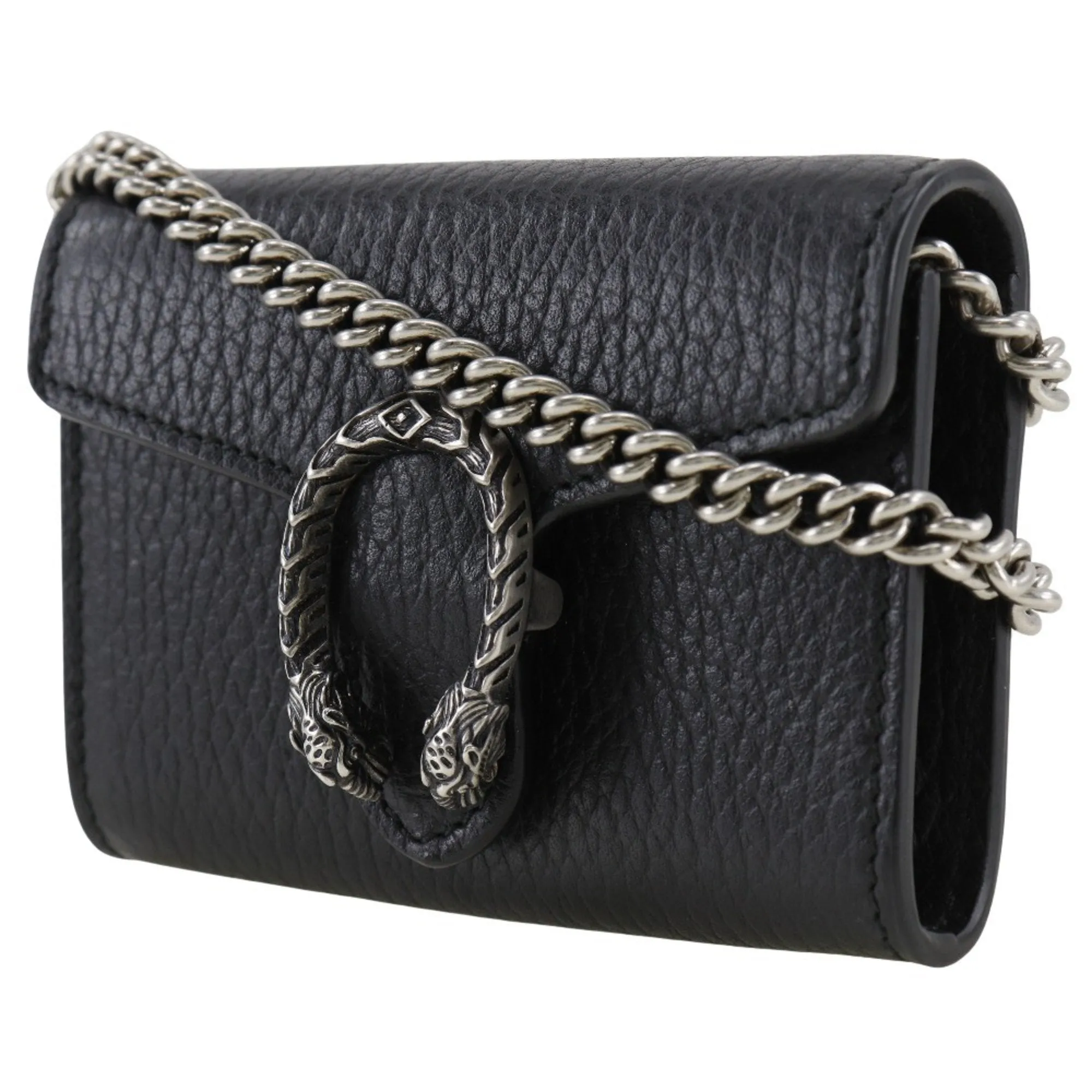 Gucci  Leather Chain/Shoulder Wallet (Pre-Owned)