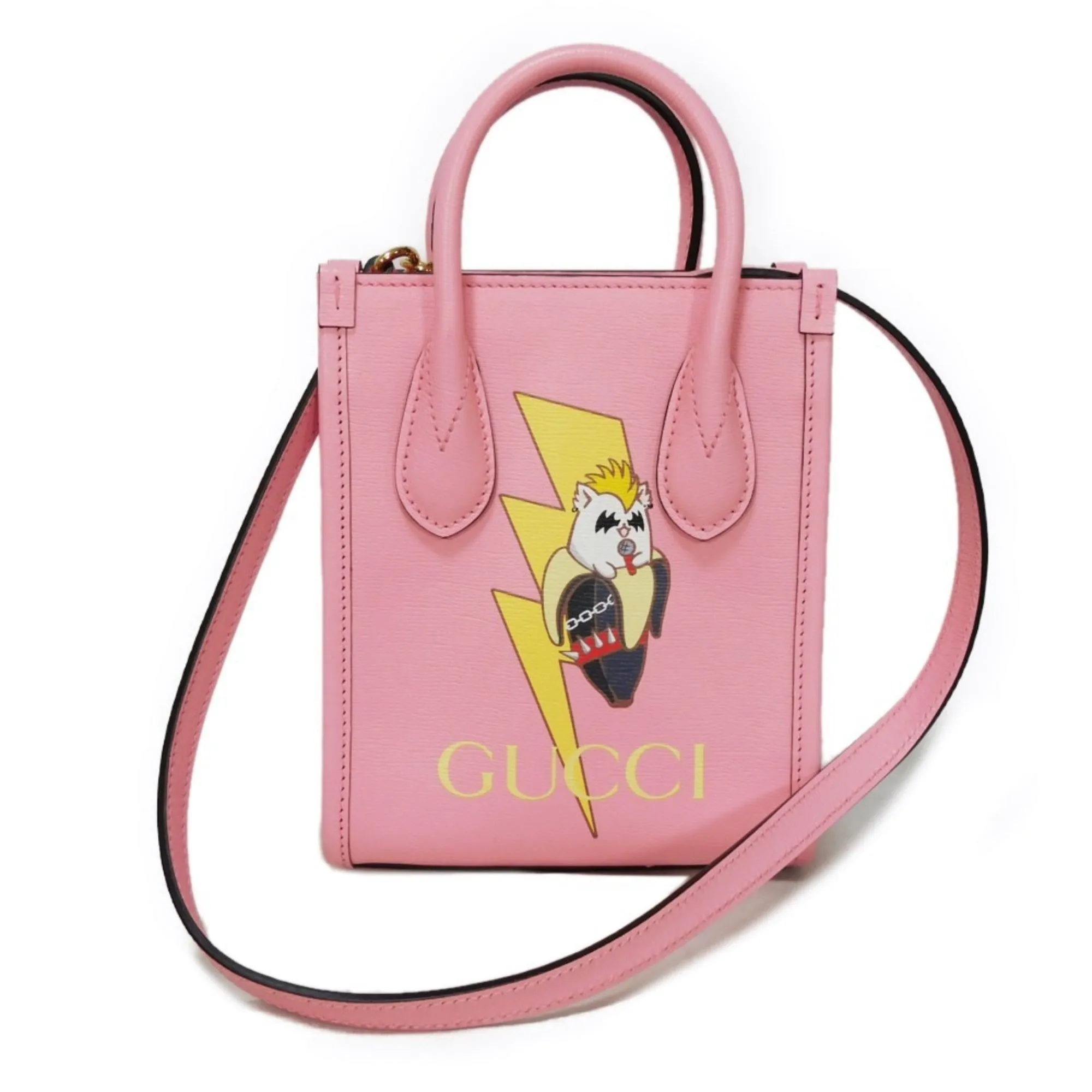 Gucci  Leather Handbag Shoulder Bag (Pre-Owned)