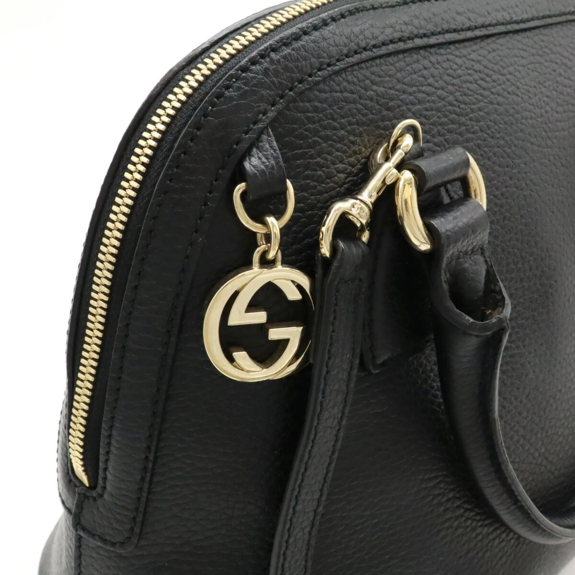 Gucci  Leather Handbag Shoulder Bag (Pre-Owned)