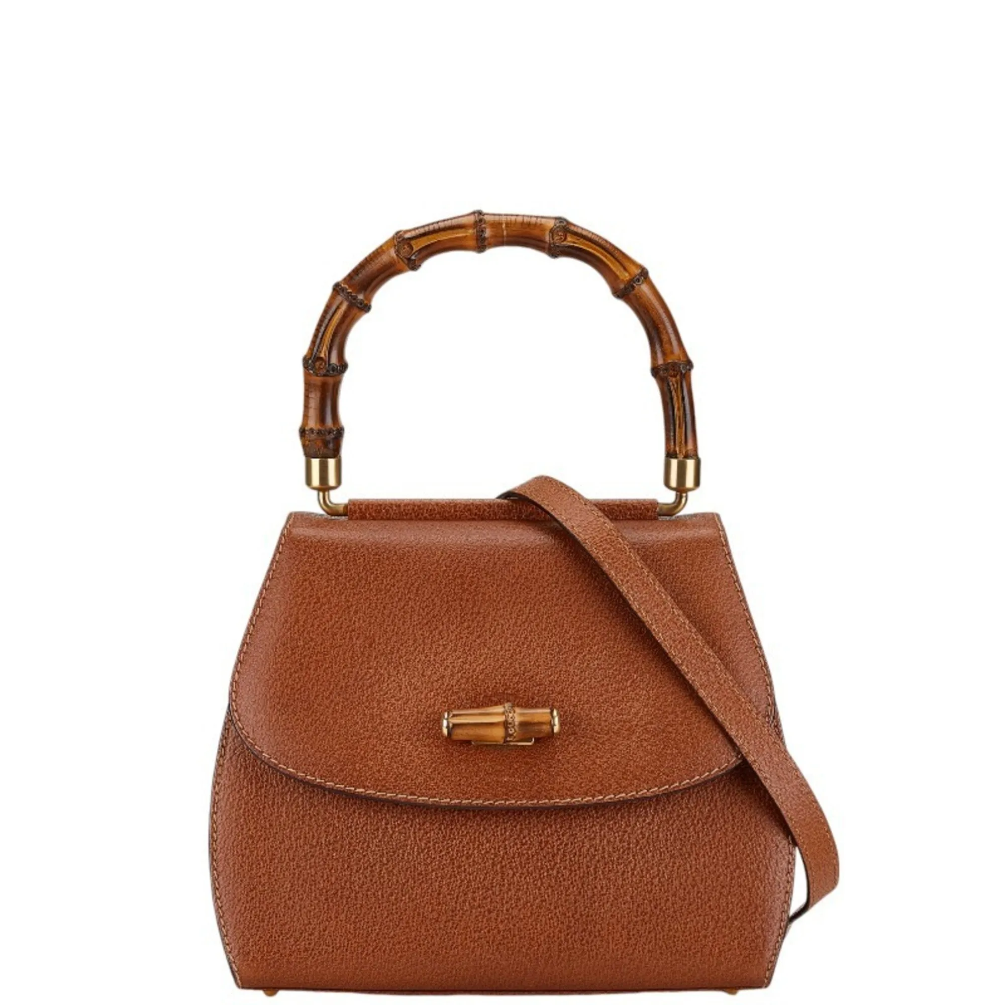Gucci  Leather Handbag Shoulder Bag (Pre-Owned)