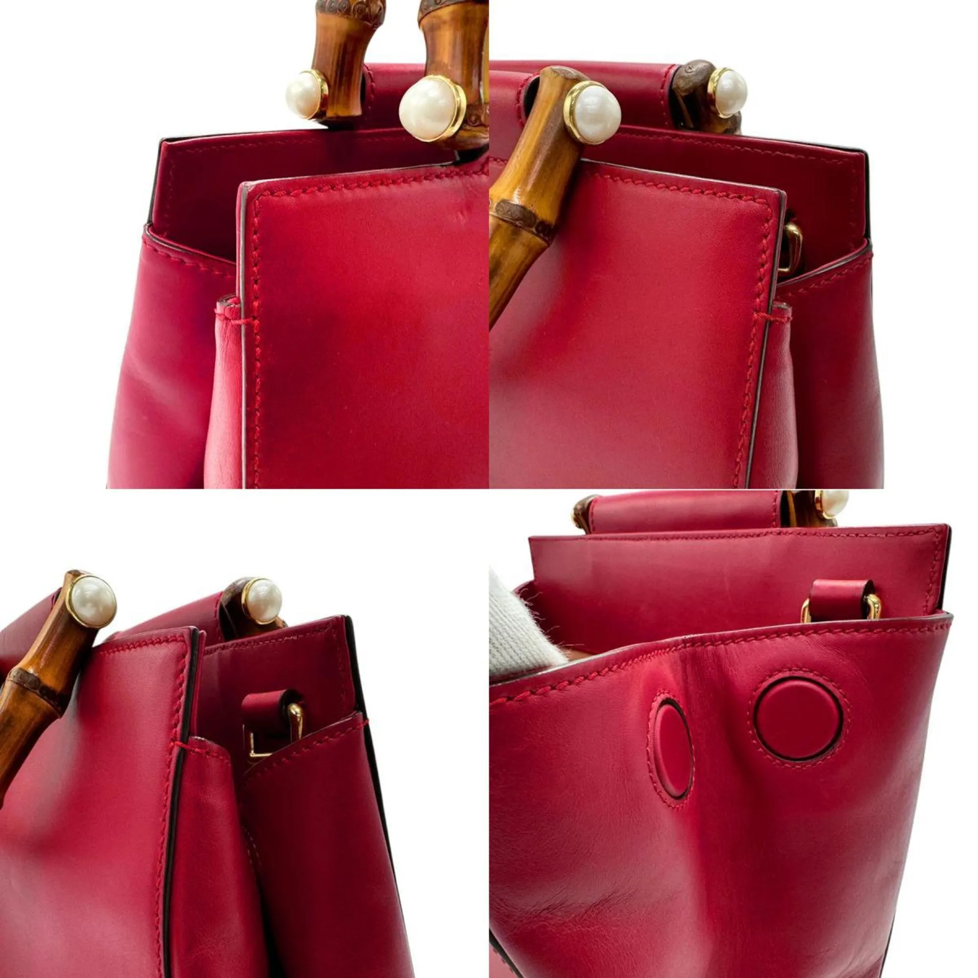 Gucci  Leather Handbag Shoulder Bag (Pre-Owned)