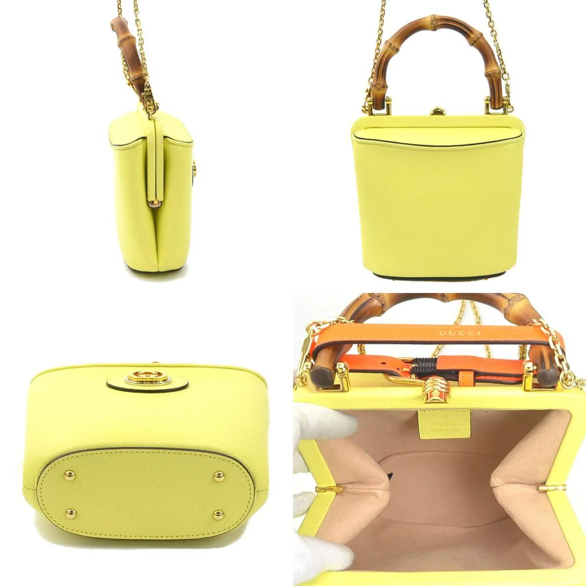 Gucci  Leather Handbag Shoulder Bag (Pre-Owned)