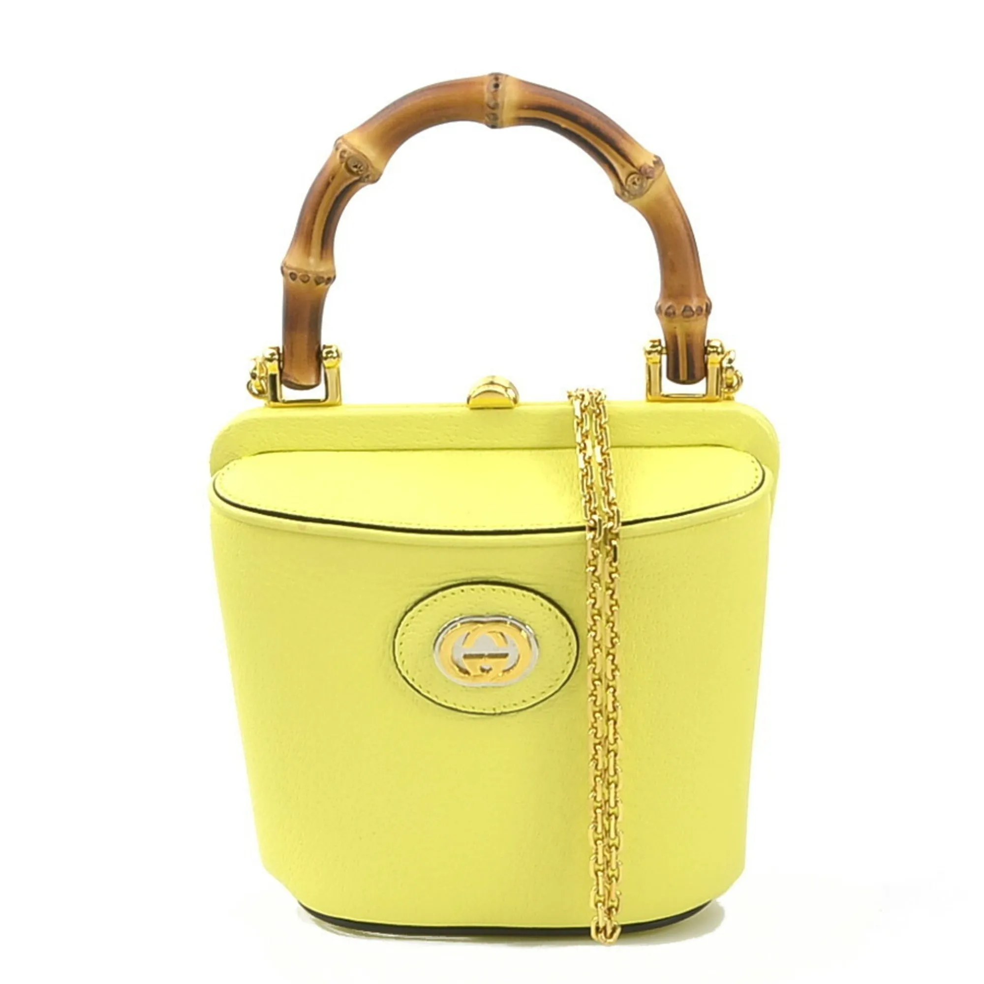 Gucci  Leather Handbag Shoulder Bag (Pre-Owned)