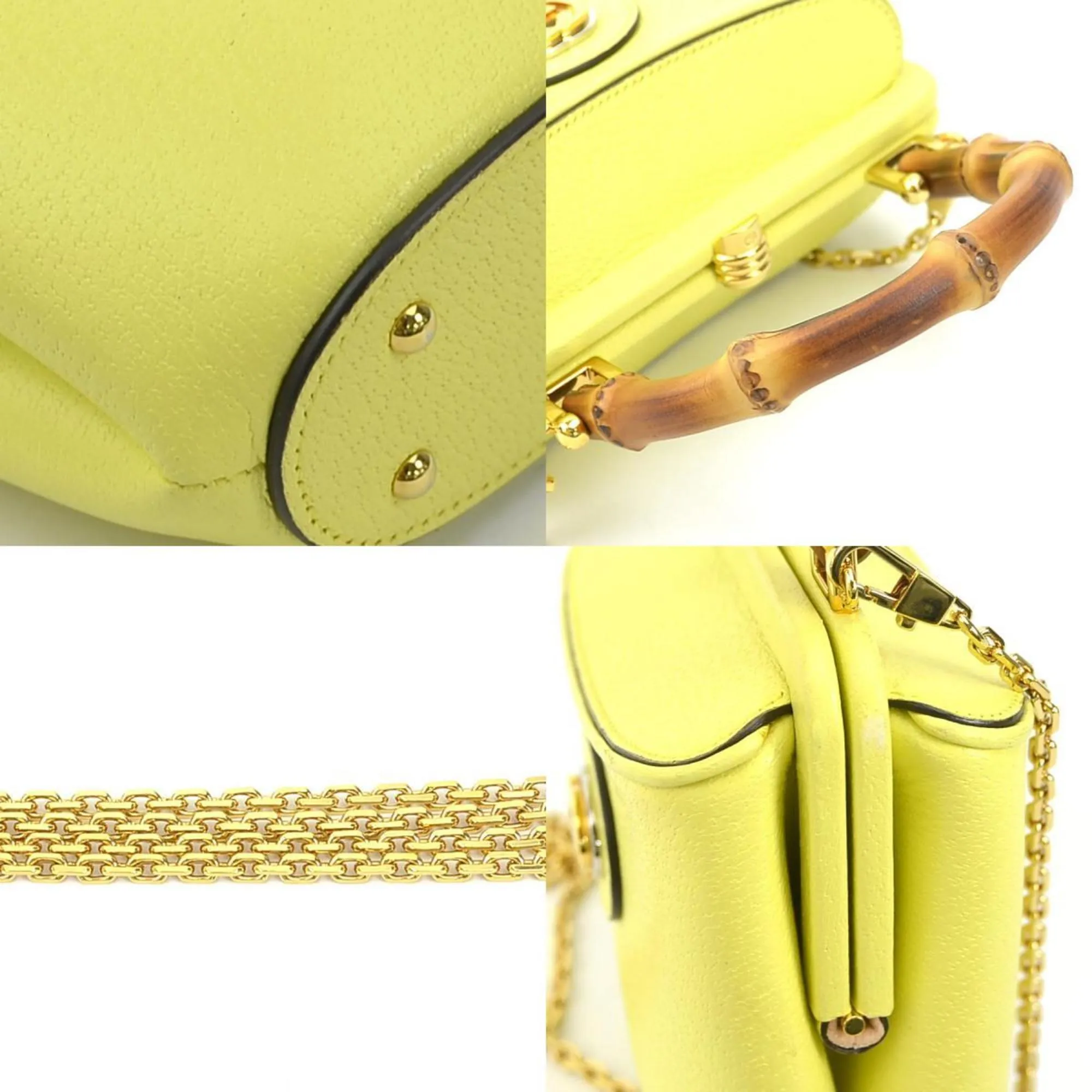 Gucci  Leather Handbag Shoulder Bag (Pre-Owned)