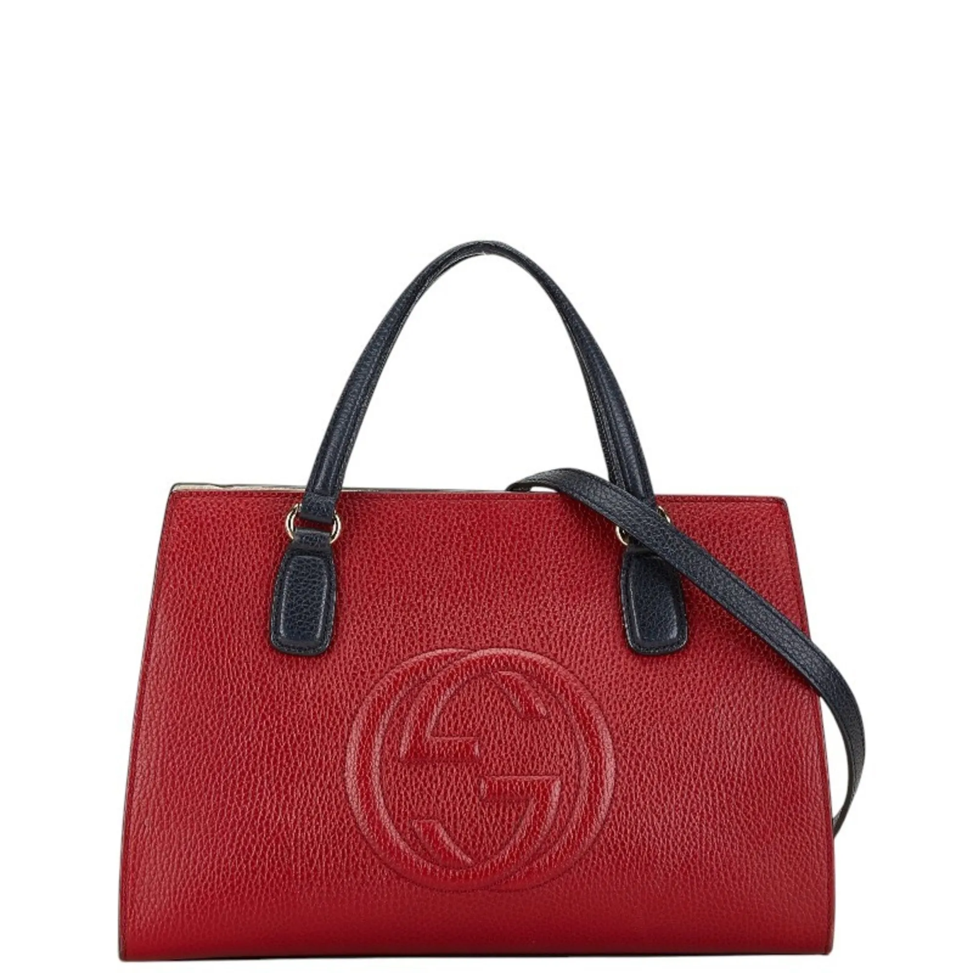 Gucci  Leather Handbag Shoulder Bag (Pre-Owned)