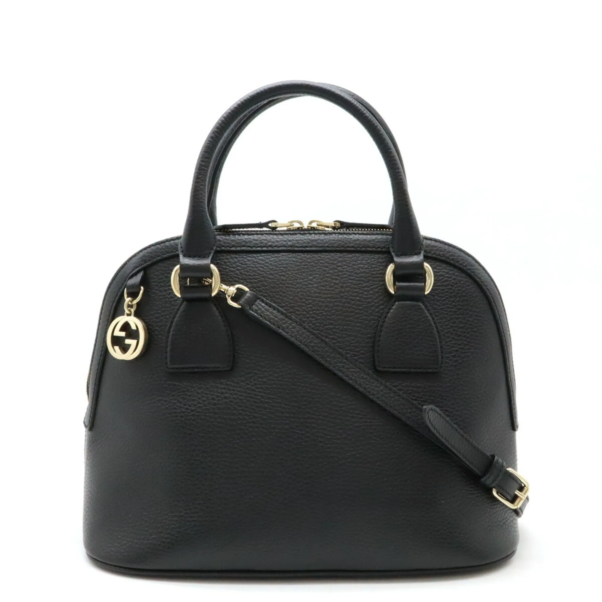 Gucci  Leather Handbag Shoulder Bag (Pre-Owned)