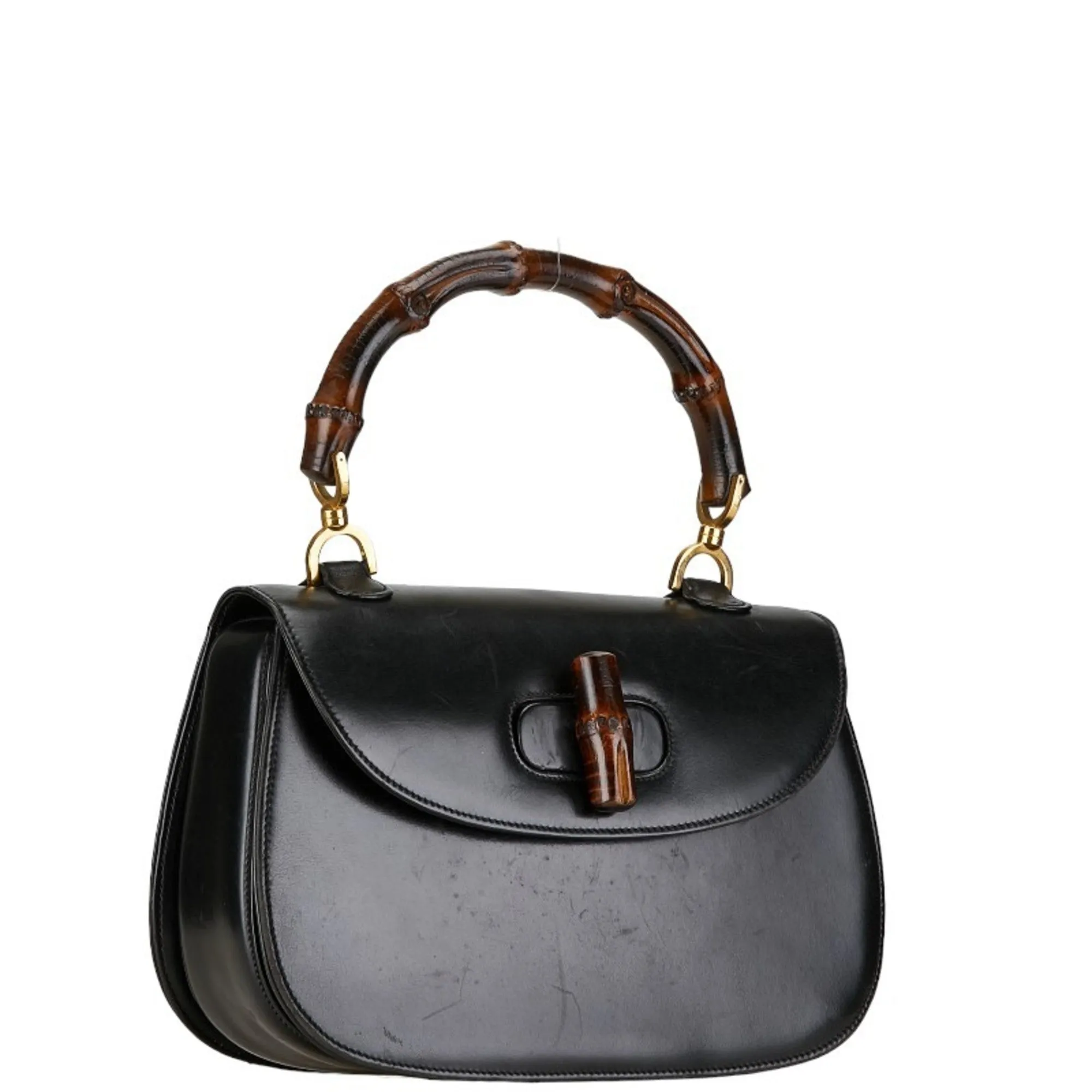 Gucci  Leather Handbag Shoulder Bag (Pre-Owned)