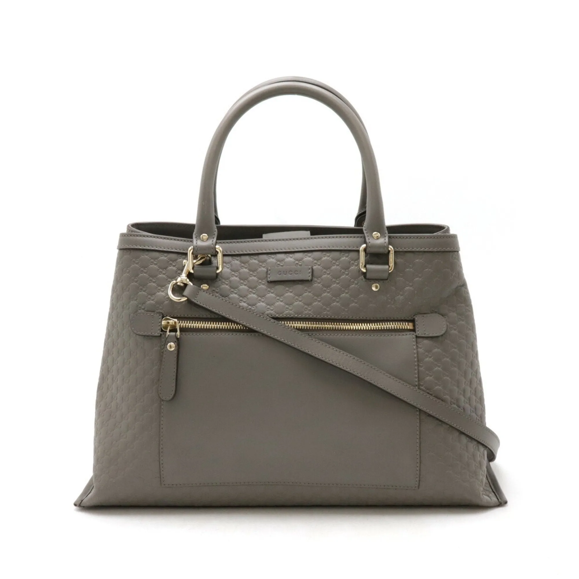 Gucci  Leather Handbag Shoulder Bag Tote Bag (Pre-Owned)