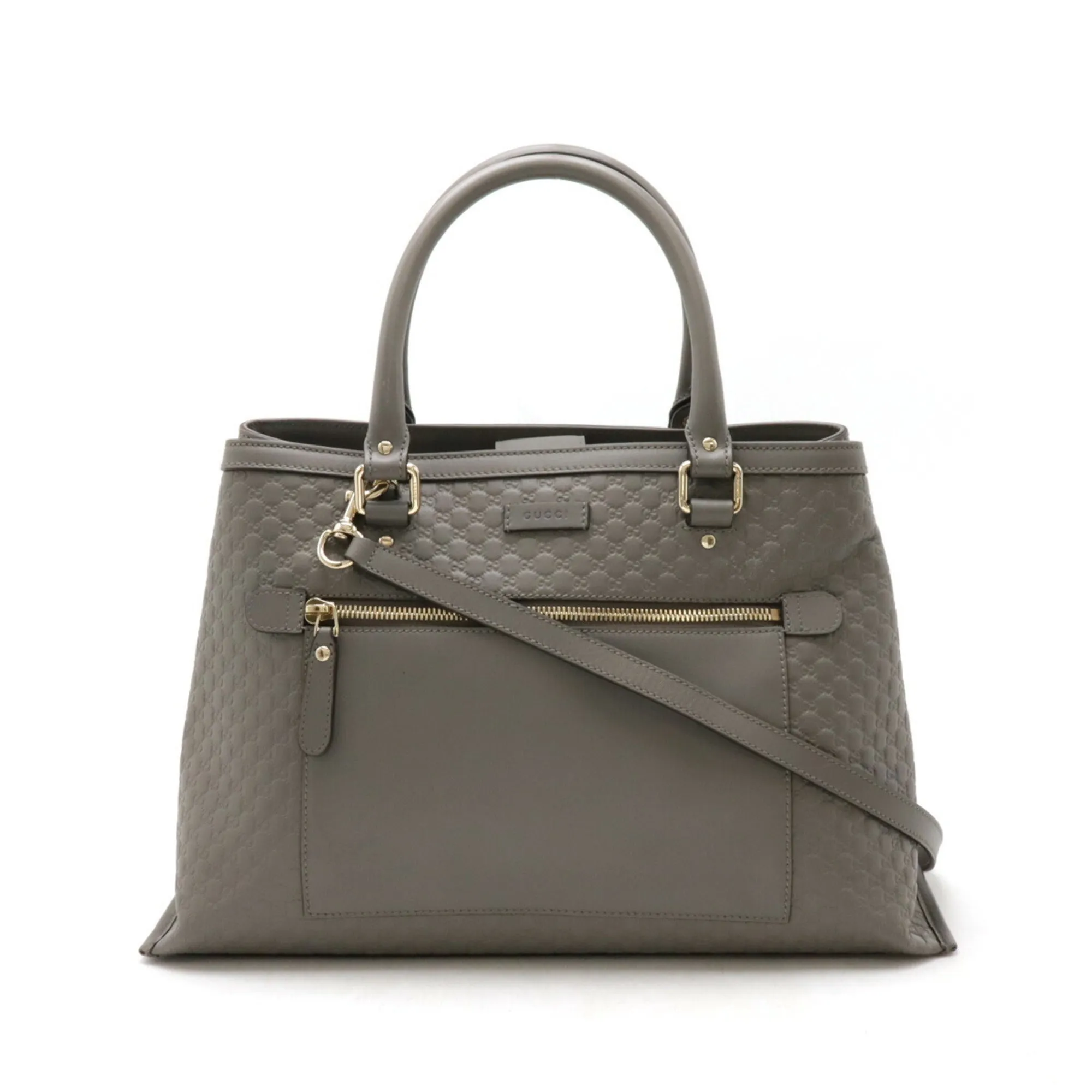 Gucci  Leather Handbag Shoulder Bag Tote Bag (Pre-Owned)
