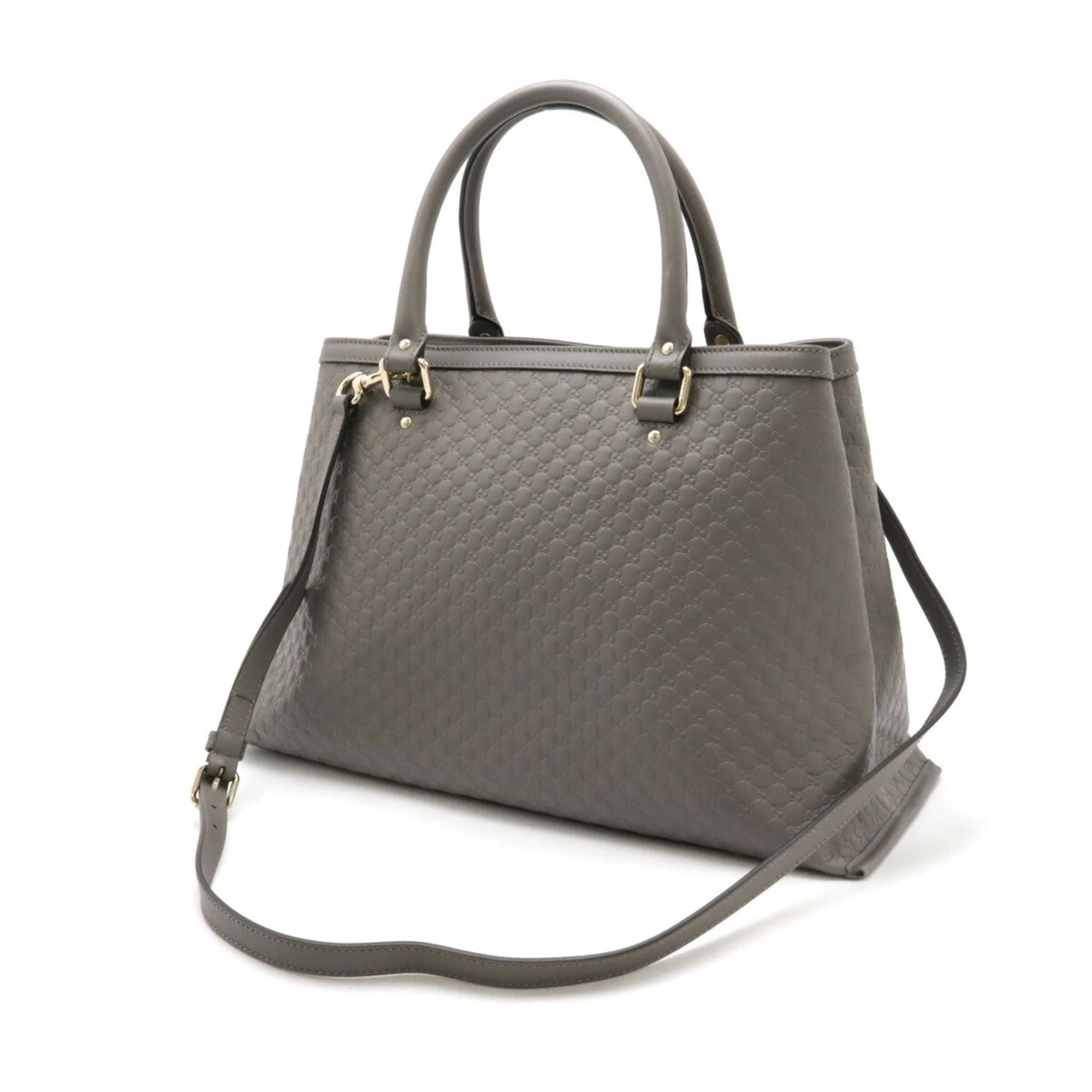 Gucci  Leather Handbag Shoulder Bag Tote Bag (Pre-Owned)