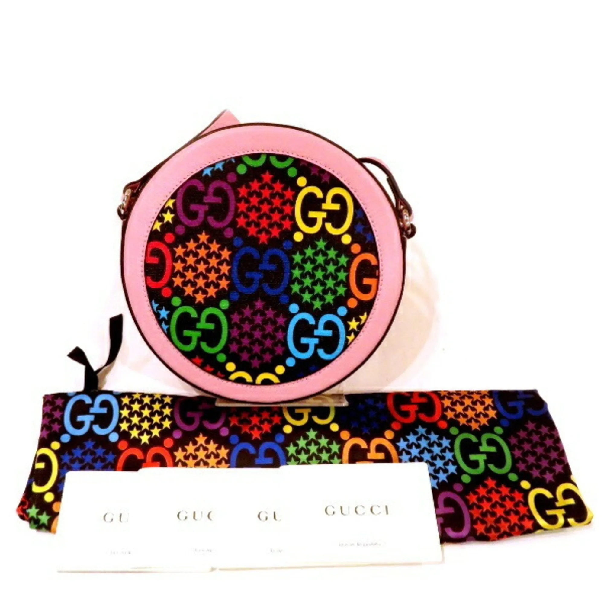 Gucci  Leather Pvc Shoulder Bag (Pre-Owned)