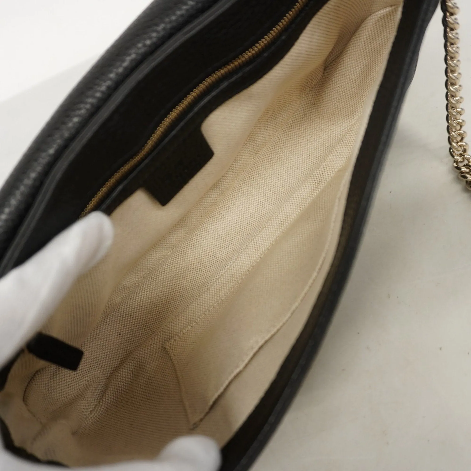Gucci  Leather Shoulder Bag (Pre-Owned)