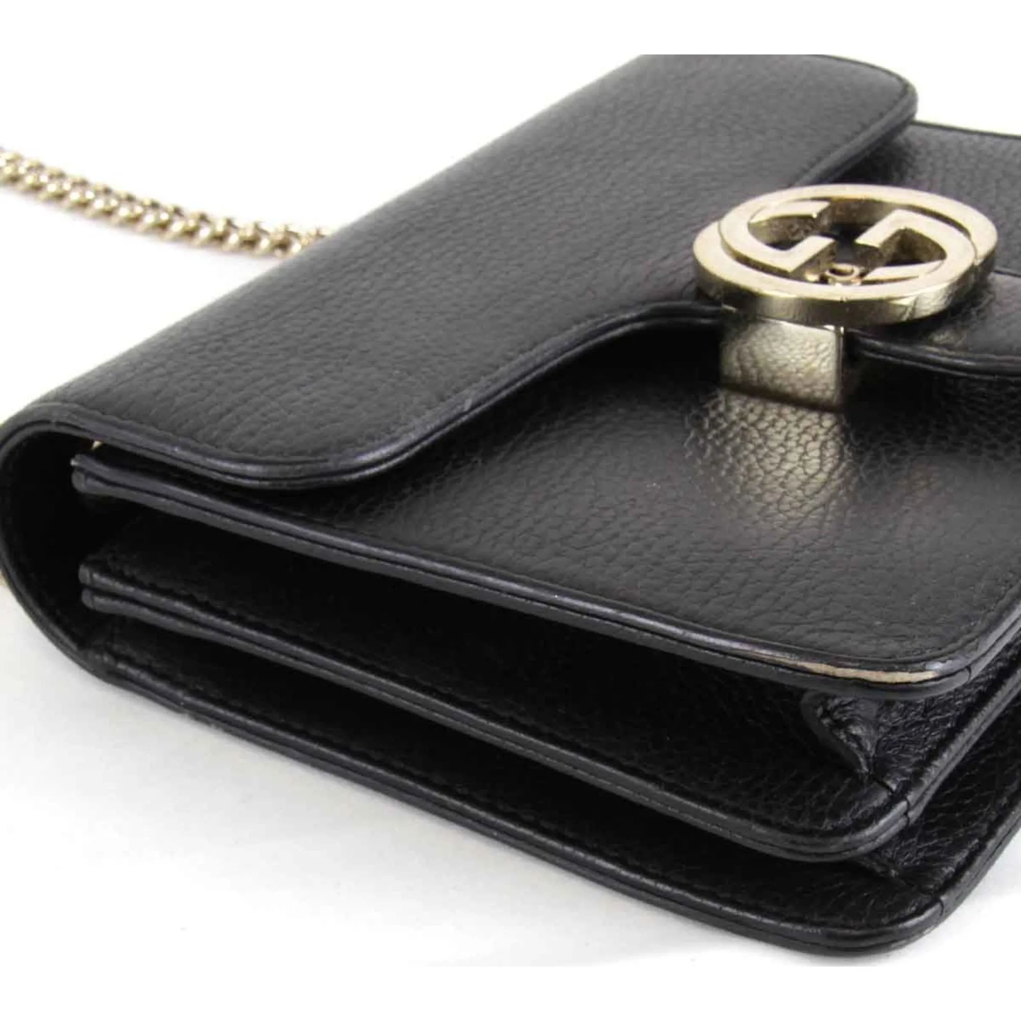 Gucci  Leather Shoulder Bag (Pre-Owned)
