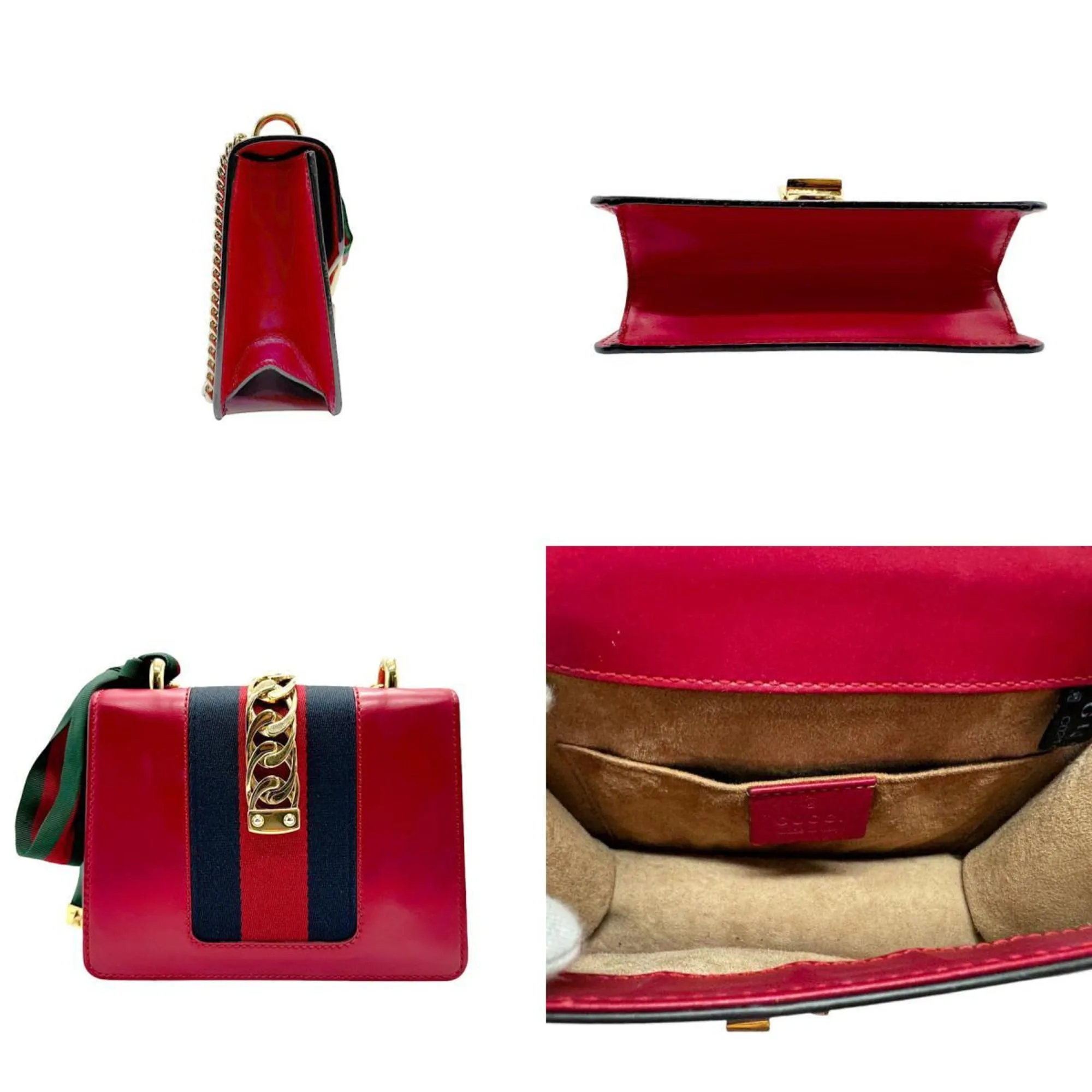 Gucci  Leather Shoulder Bag (Pre-Owned)