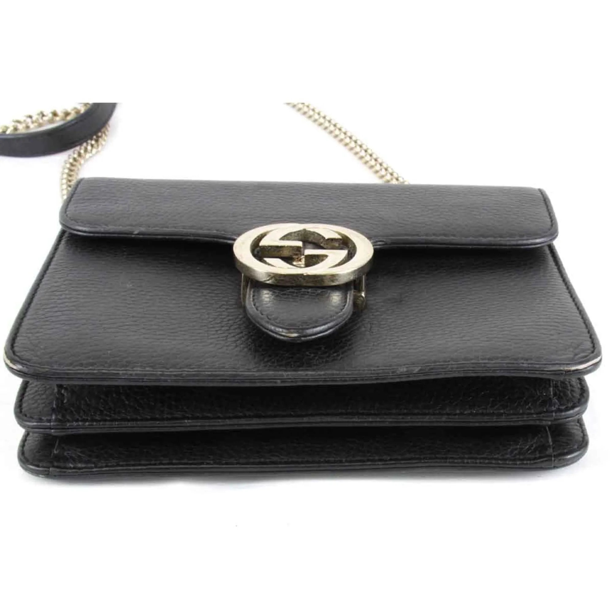 Gucci  Leather Shoulder Bag (Pre-Owned)