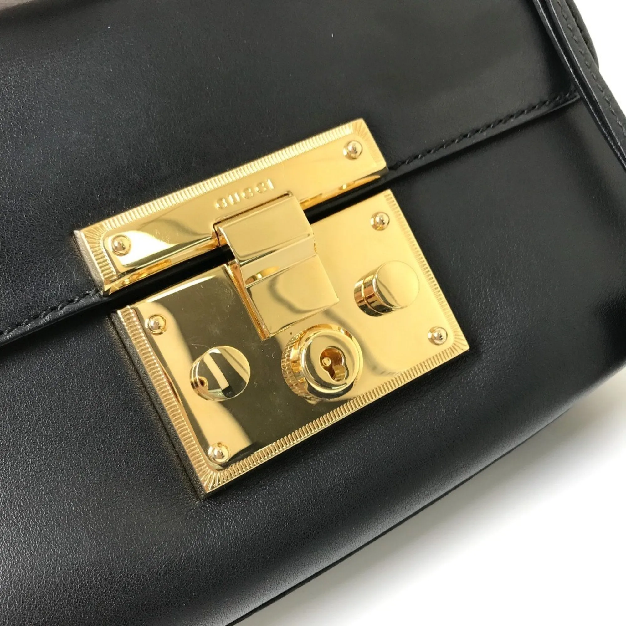 Gucci  Leather Shoulder Bag (Pre-Owned)