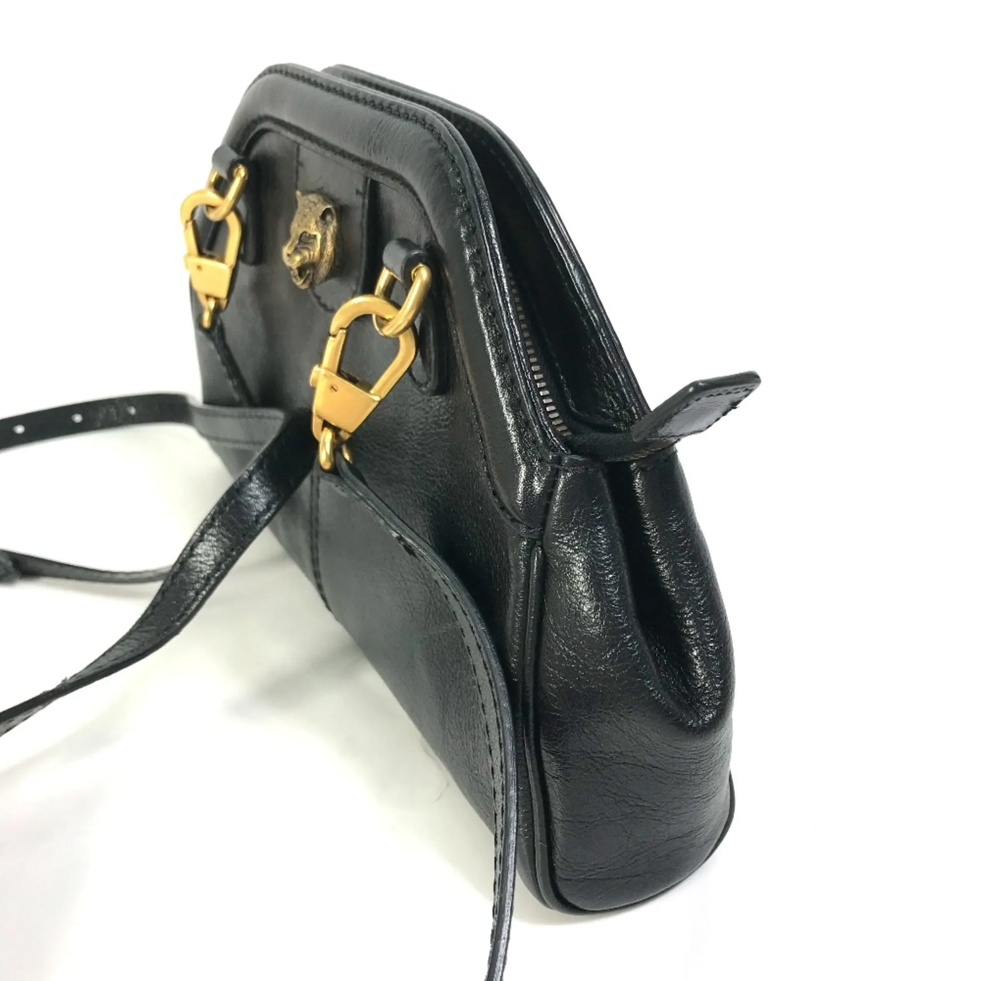 Gucci  Leather Shoulder Bag (Pre-Owned)