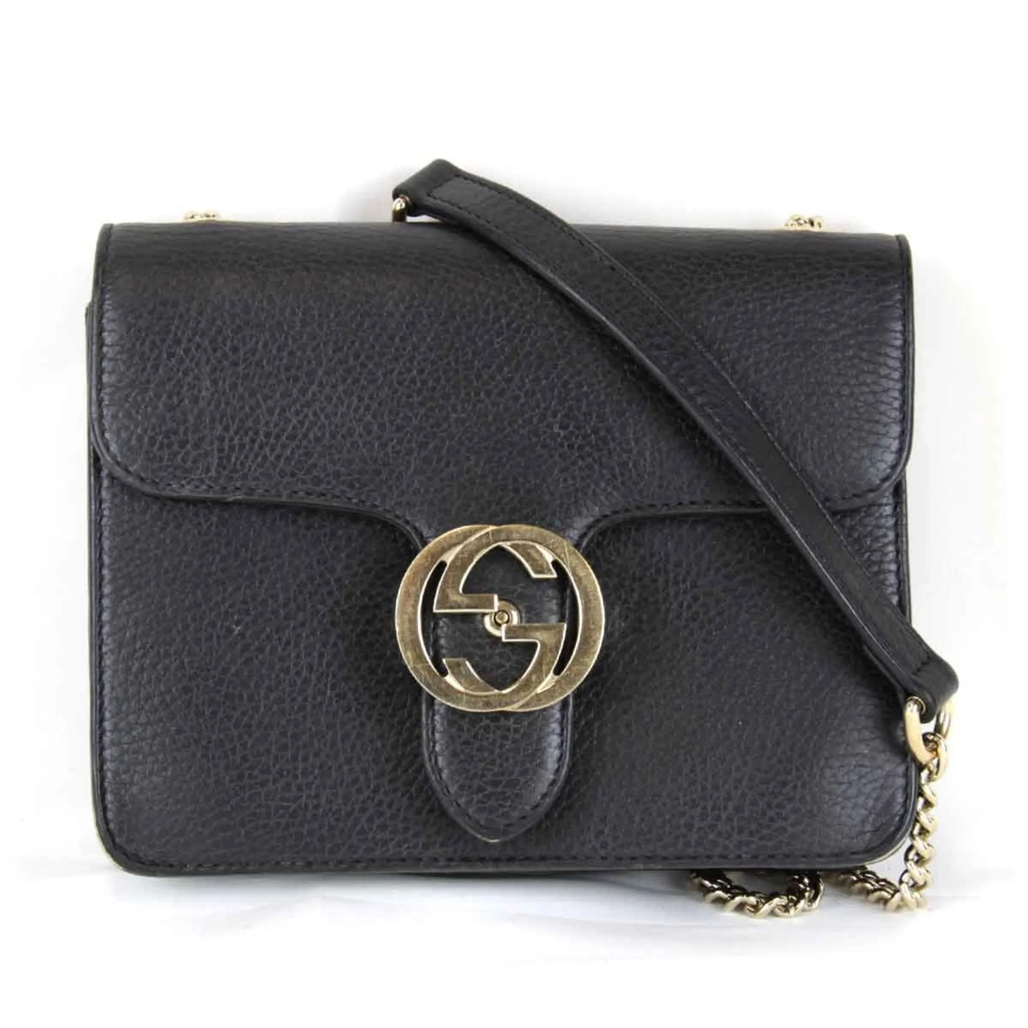 Gucci  Leather Shoulder Bag (Pre-Owned)