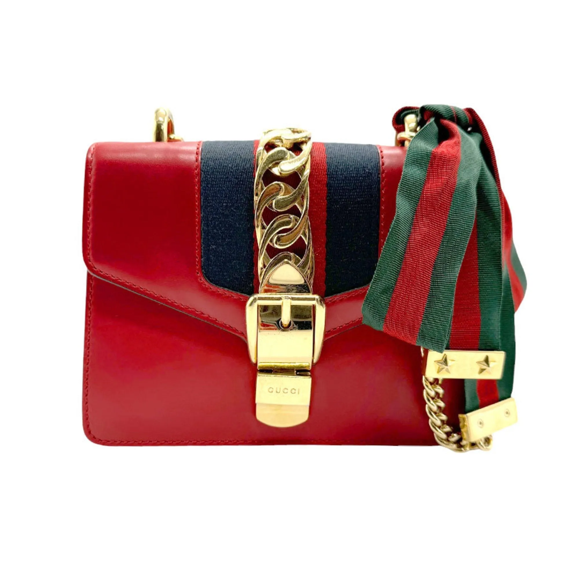 Gucci  Leather Shoulder Bag (Pre-Owned)