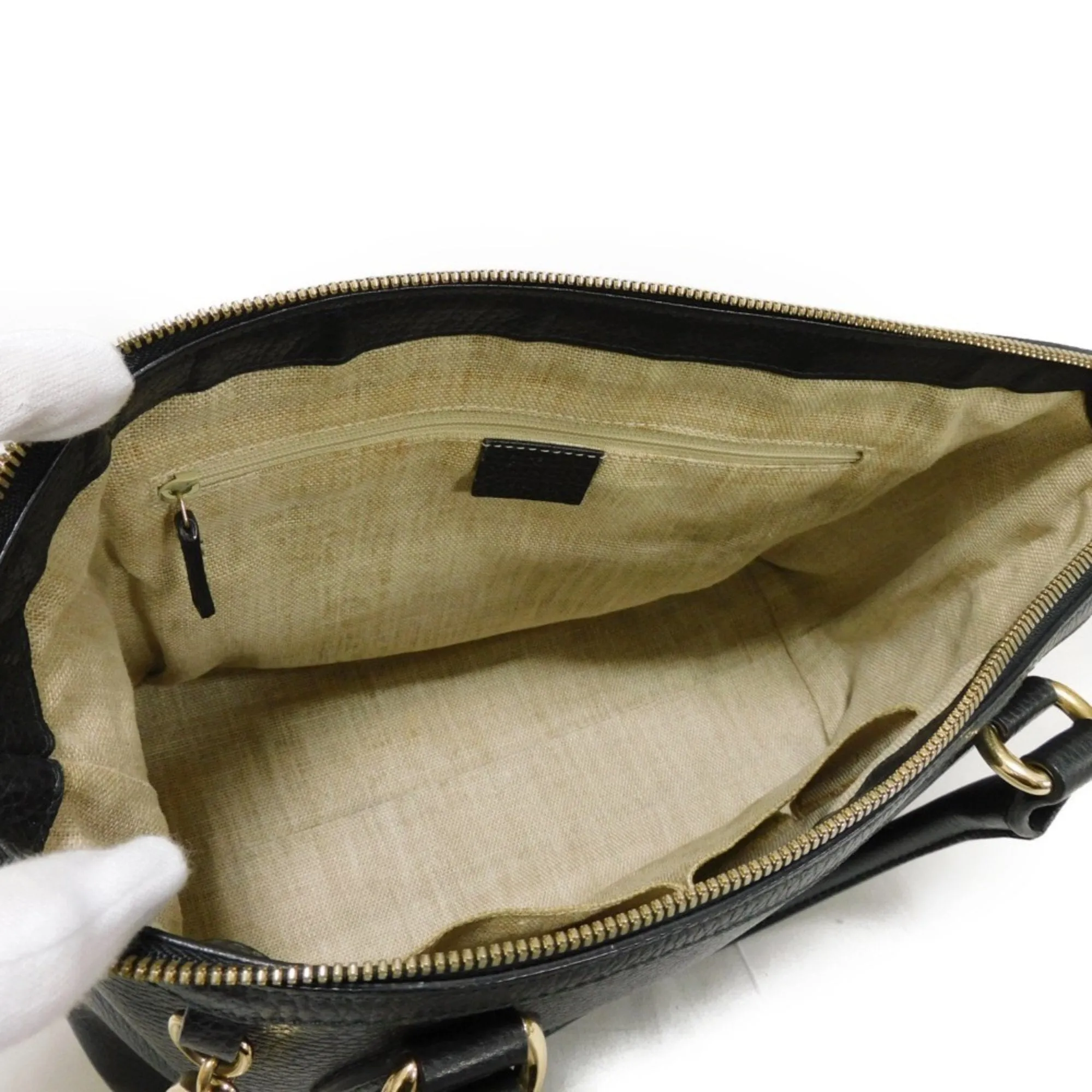 Gucci  Leather Shoulder Bag Tote Bag (Pre-Owned)
