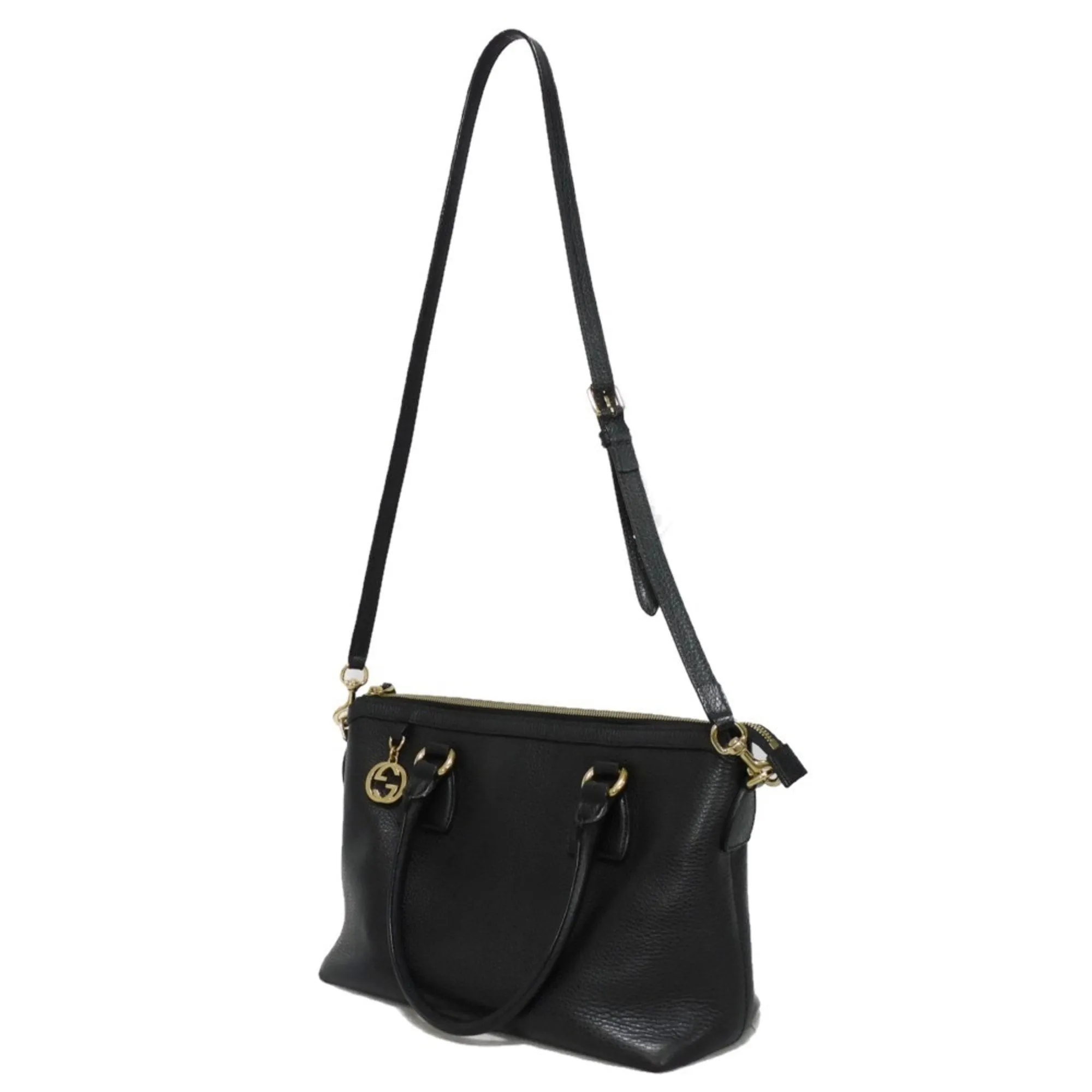 Gucci  Leather Shoulder Bag Tote Bag (Pre-Owned)
