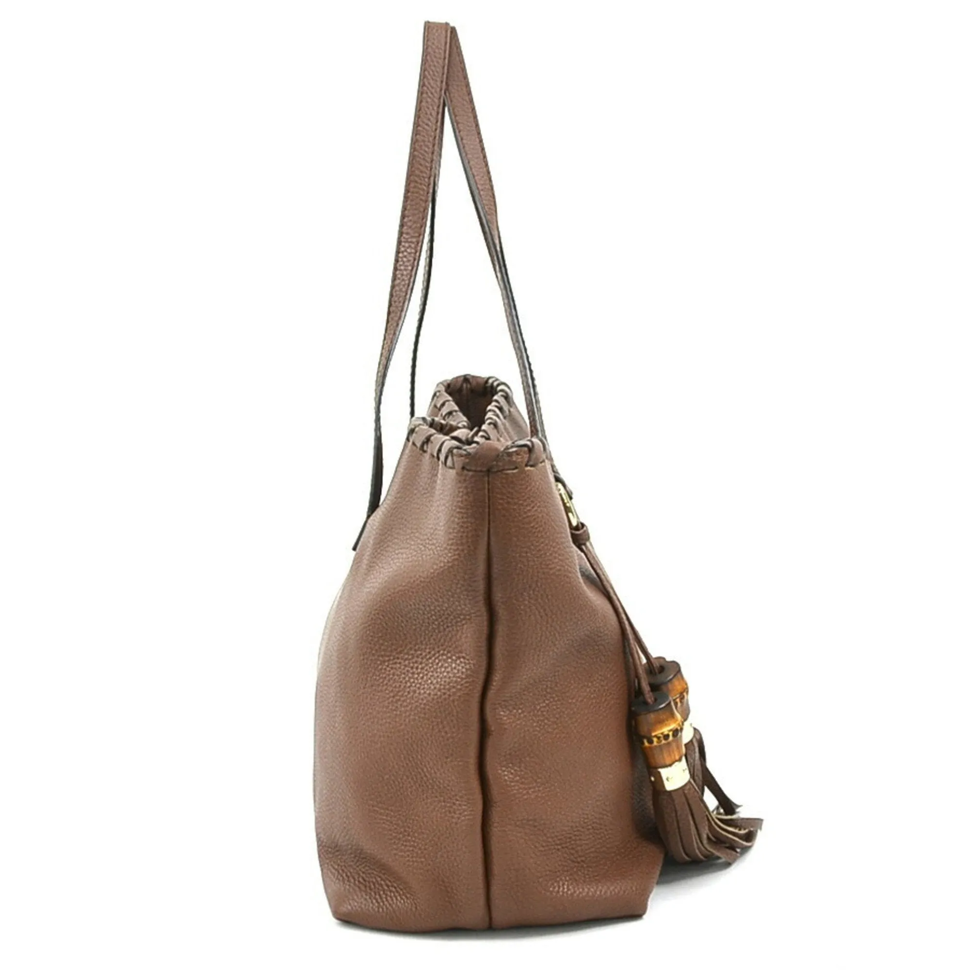 Gucci  Leather Shoulder Bag Tote Bag (Pre-Owned)
