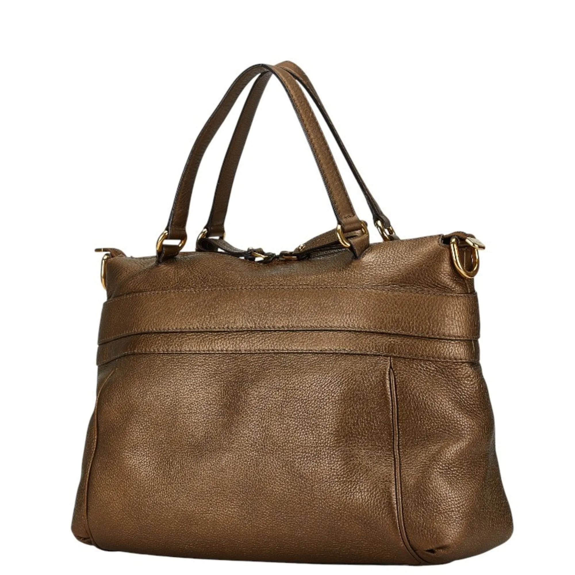 Gucci  Leather Shoulder Bag Tote Bag (Pre-Owned)