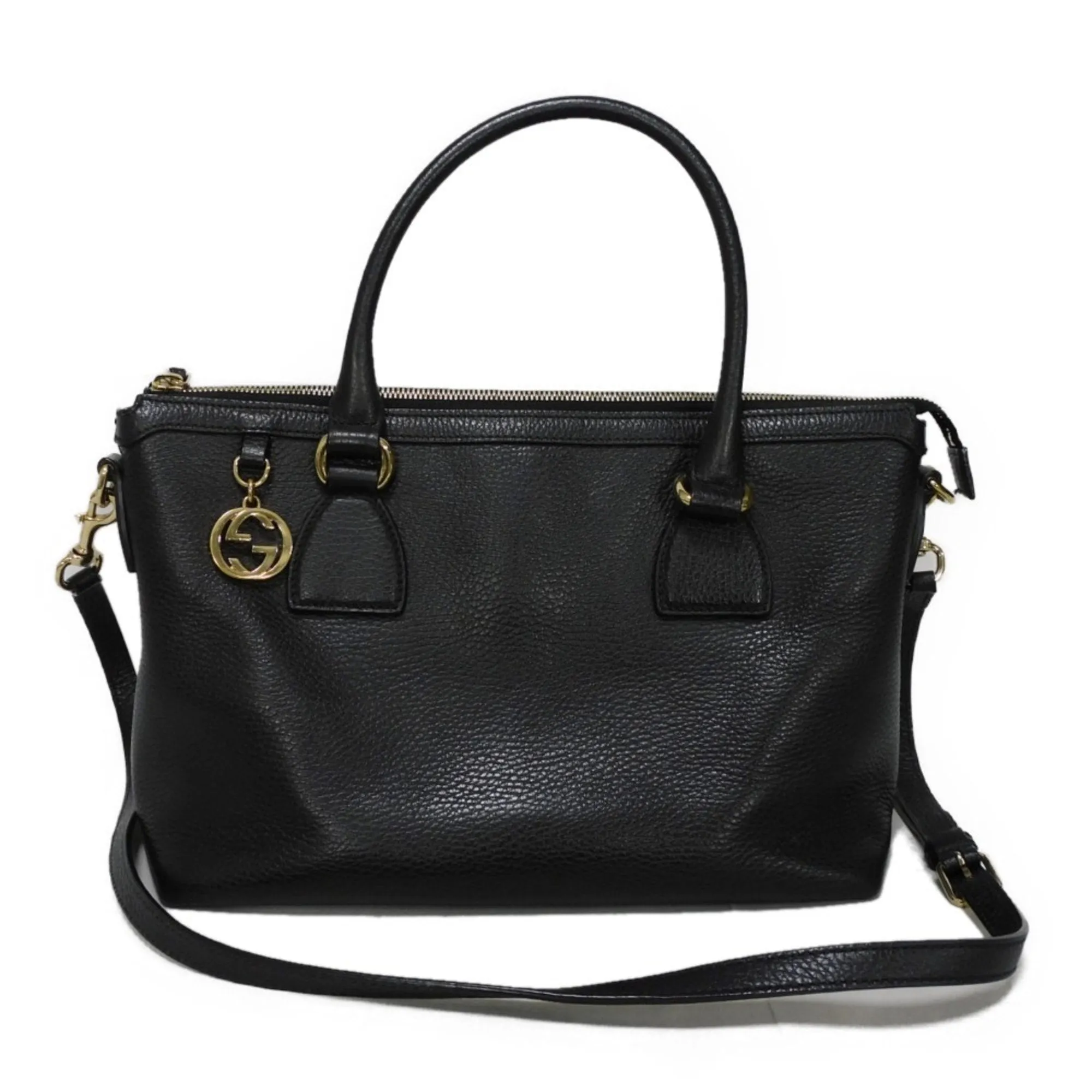 Gucci  Leather Shoulder Bag Tote Bag (Pre-Owned)