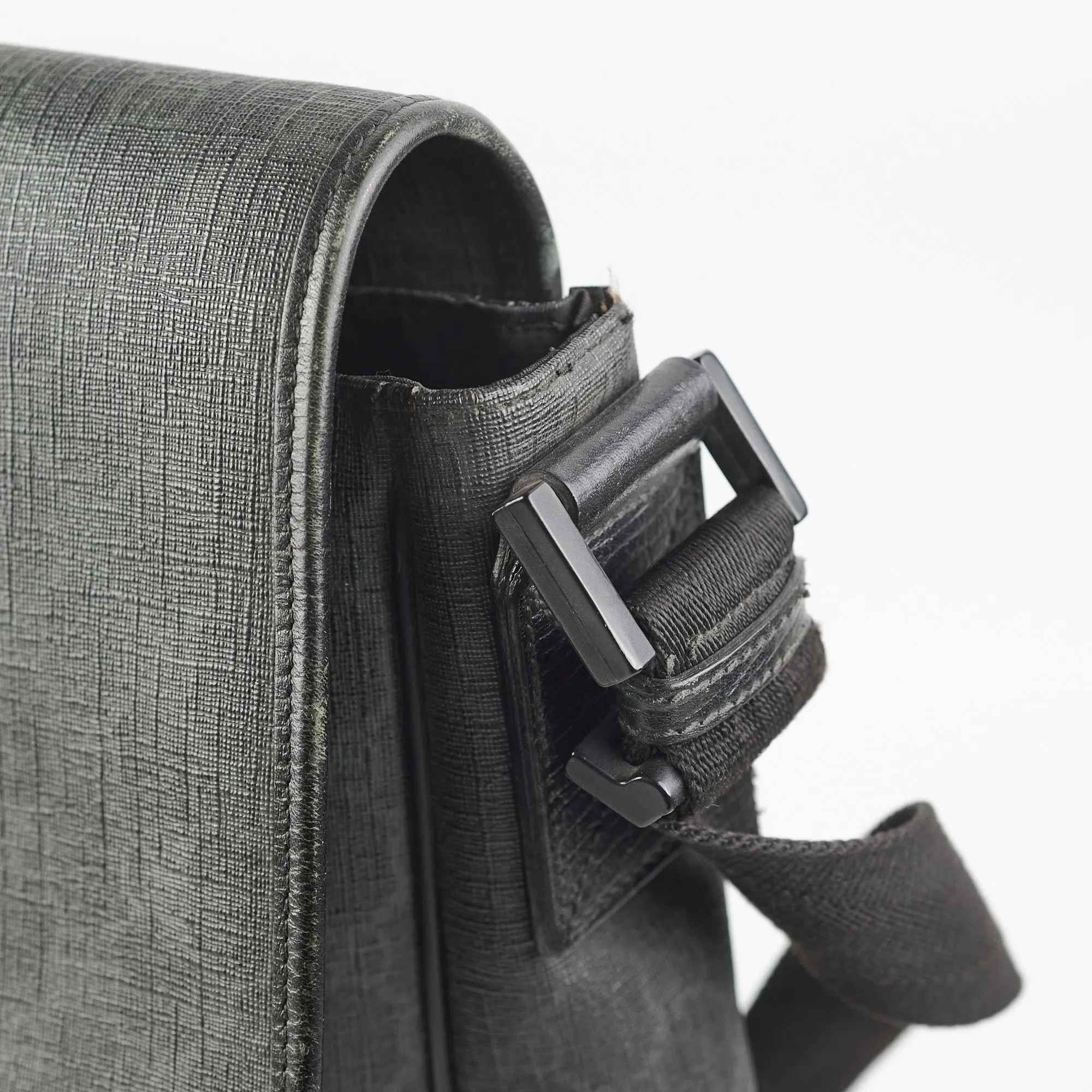 Gucci Mens Black Shoulder Monogram Bag