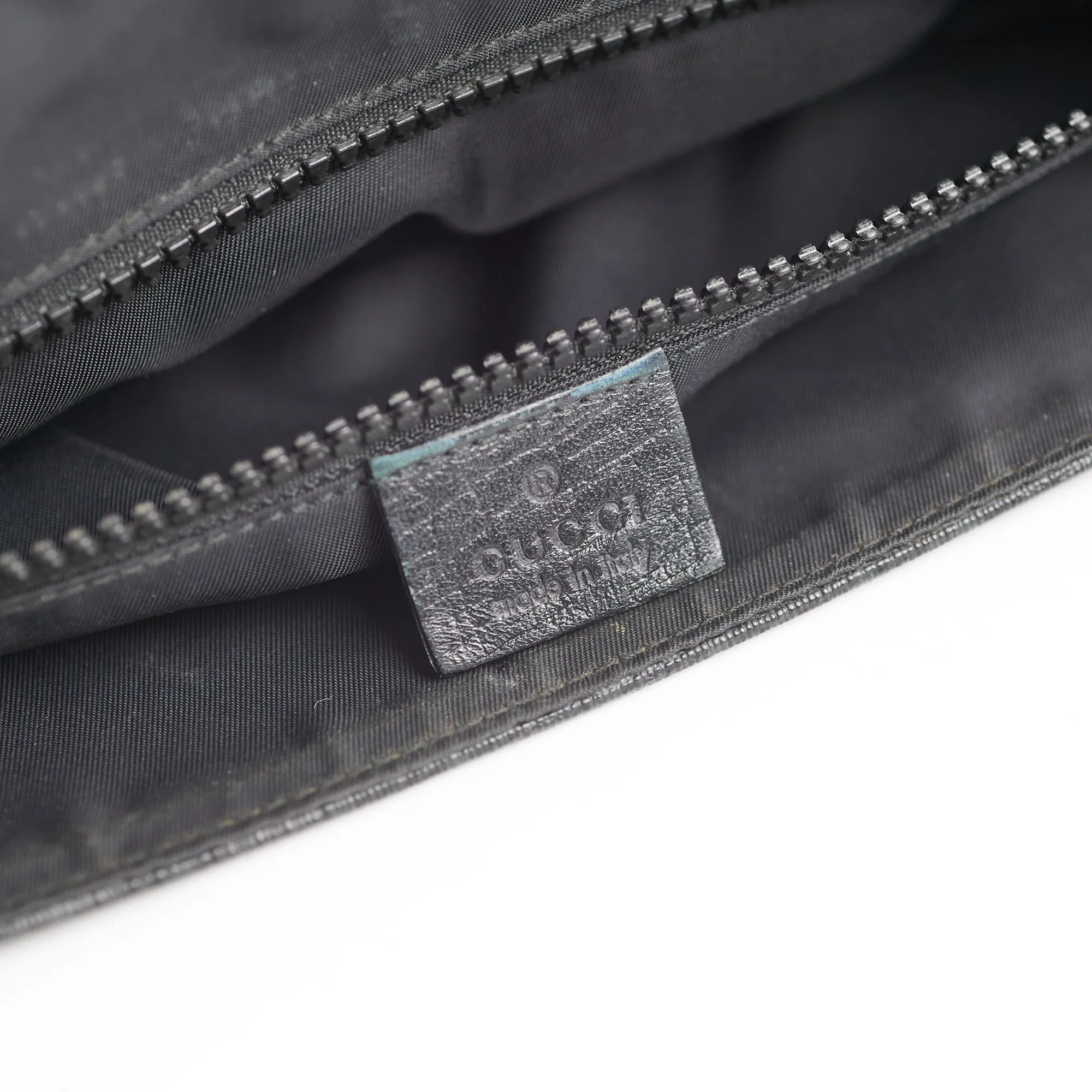 Gucci Mens Black Shoulder Monogram Bag