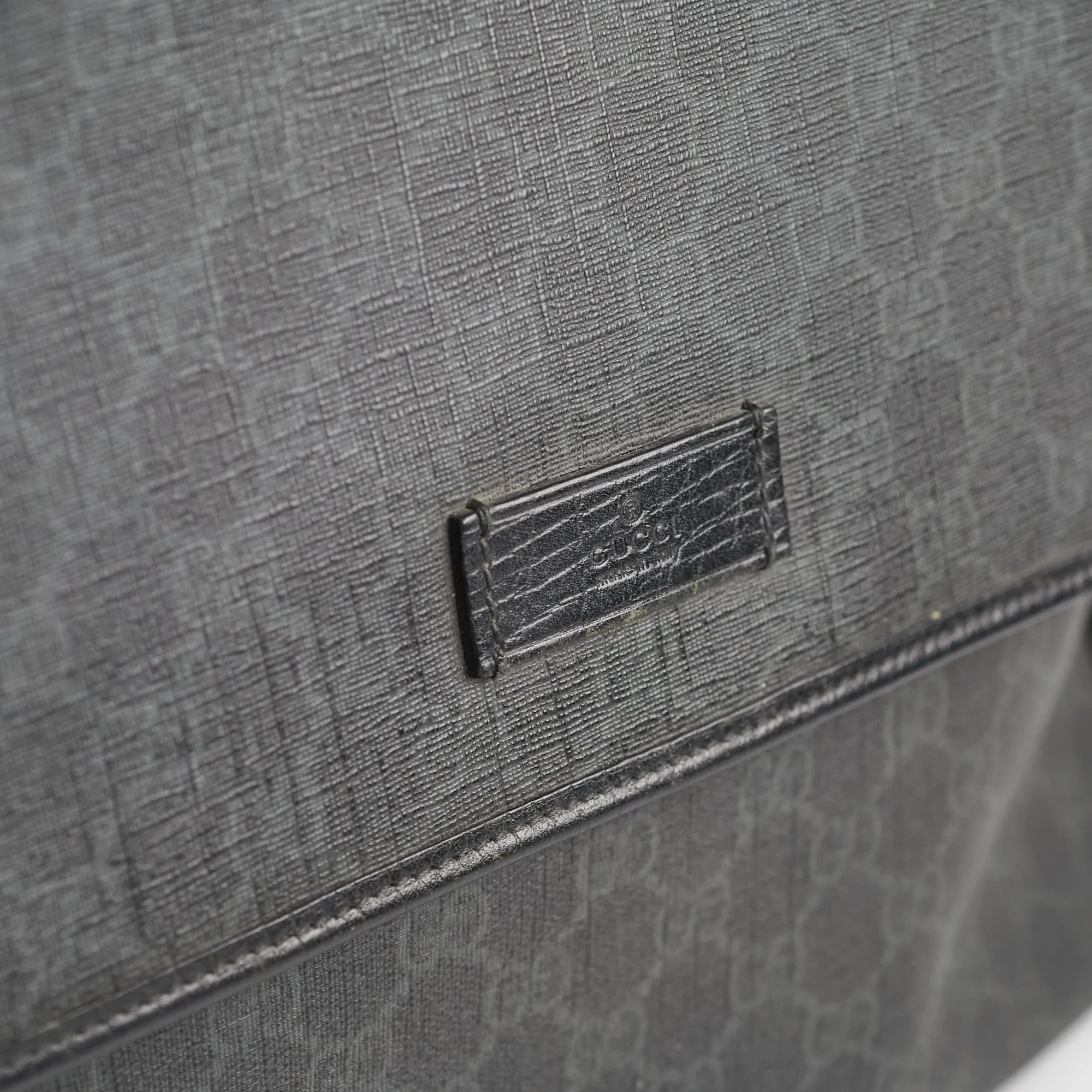 Gucci Mens Black Shoulder Monogram Bag