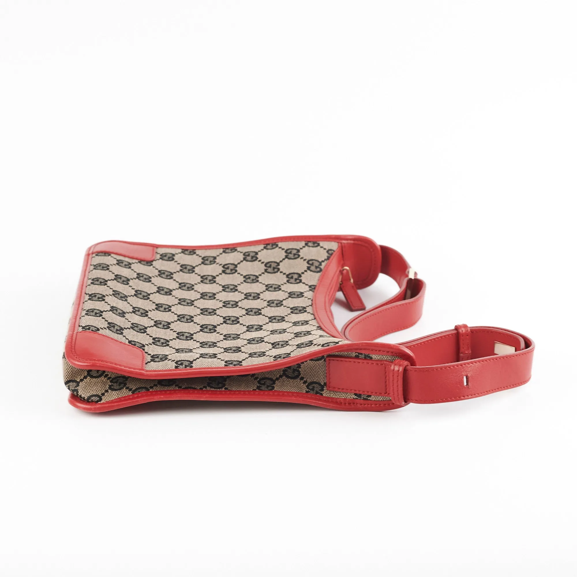 Gucci Monogram Red Shoulder Bag