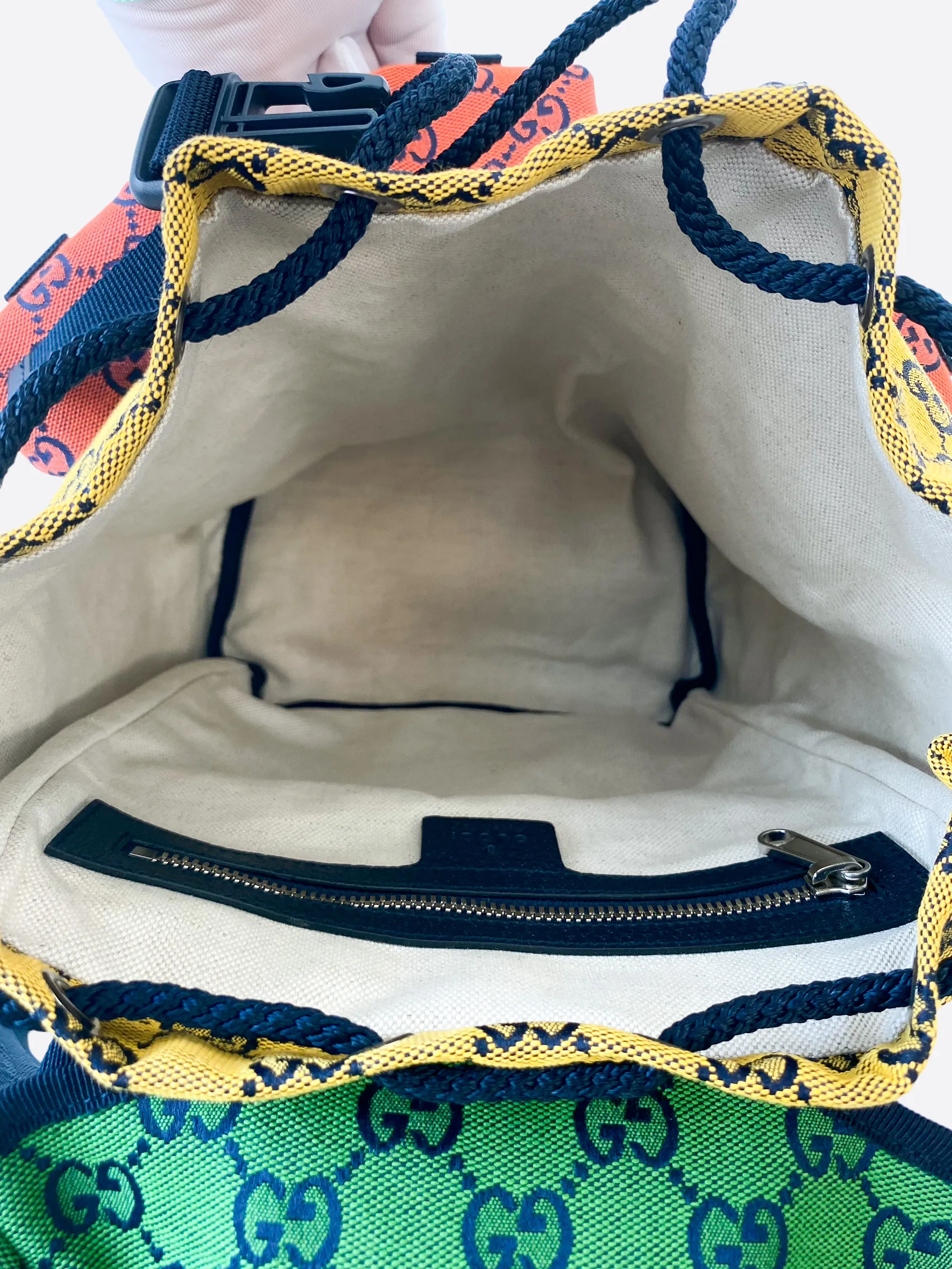 Gucci Multicolor GG Canvas Backpack