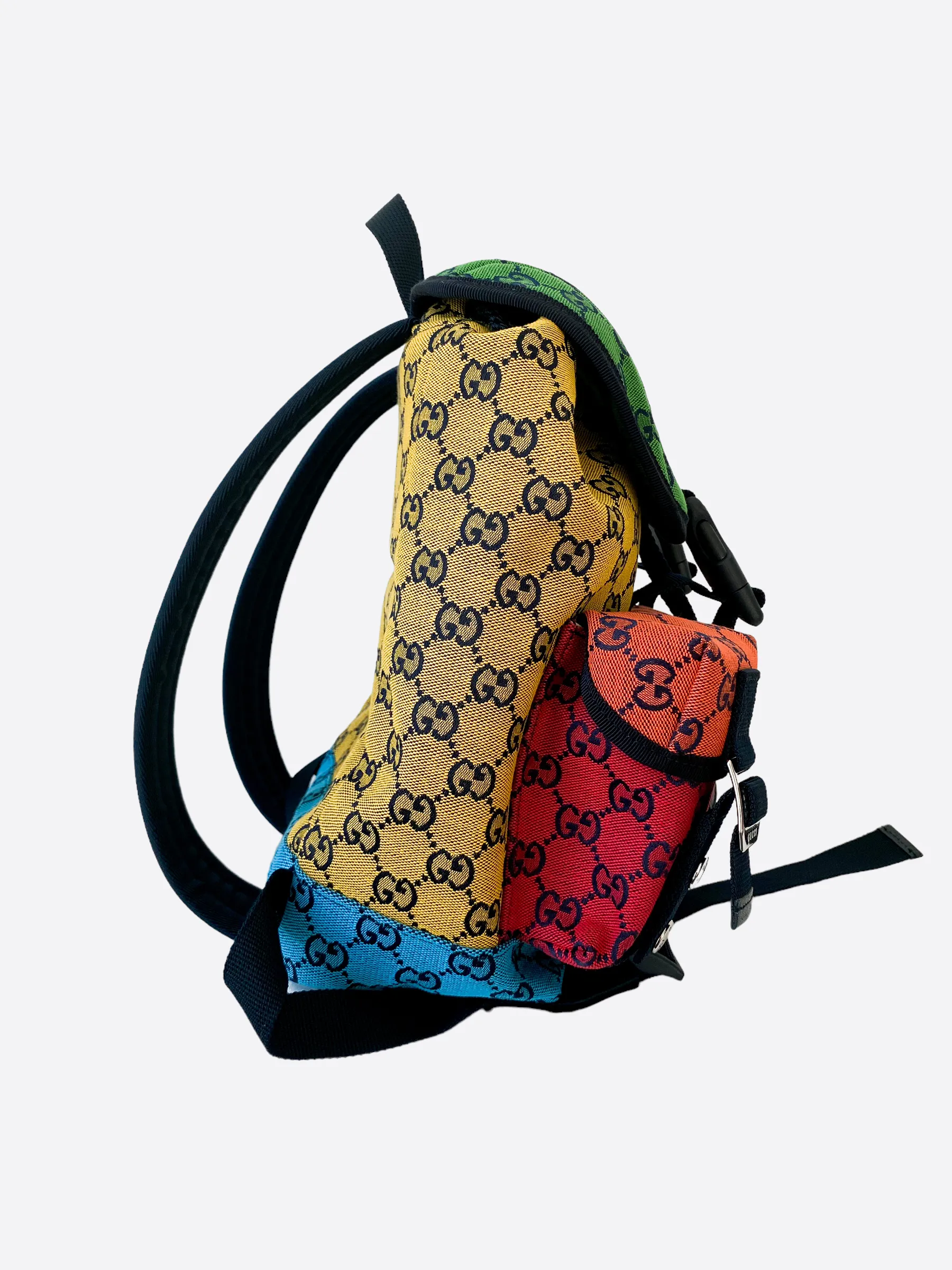 Gucci Multicolor GG Canvas Backpack