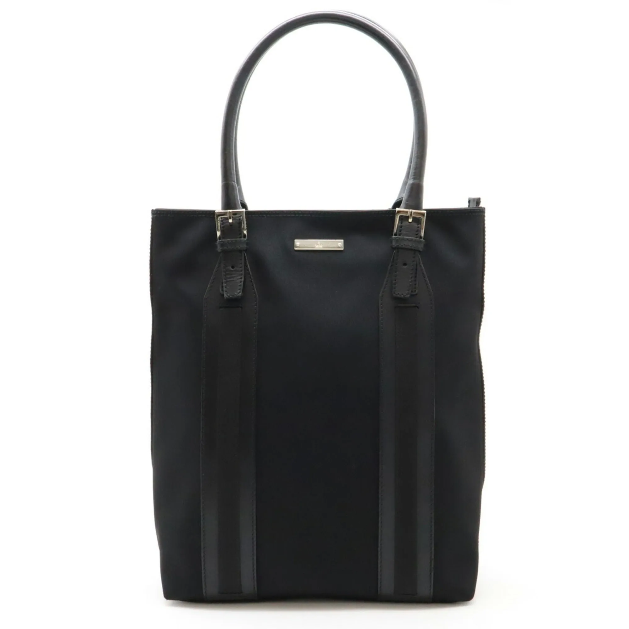 Gucci  Nylon Canvas Leather Shoulder Bag Tote Bag (Pre-Owned)