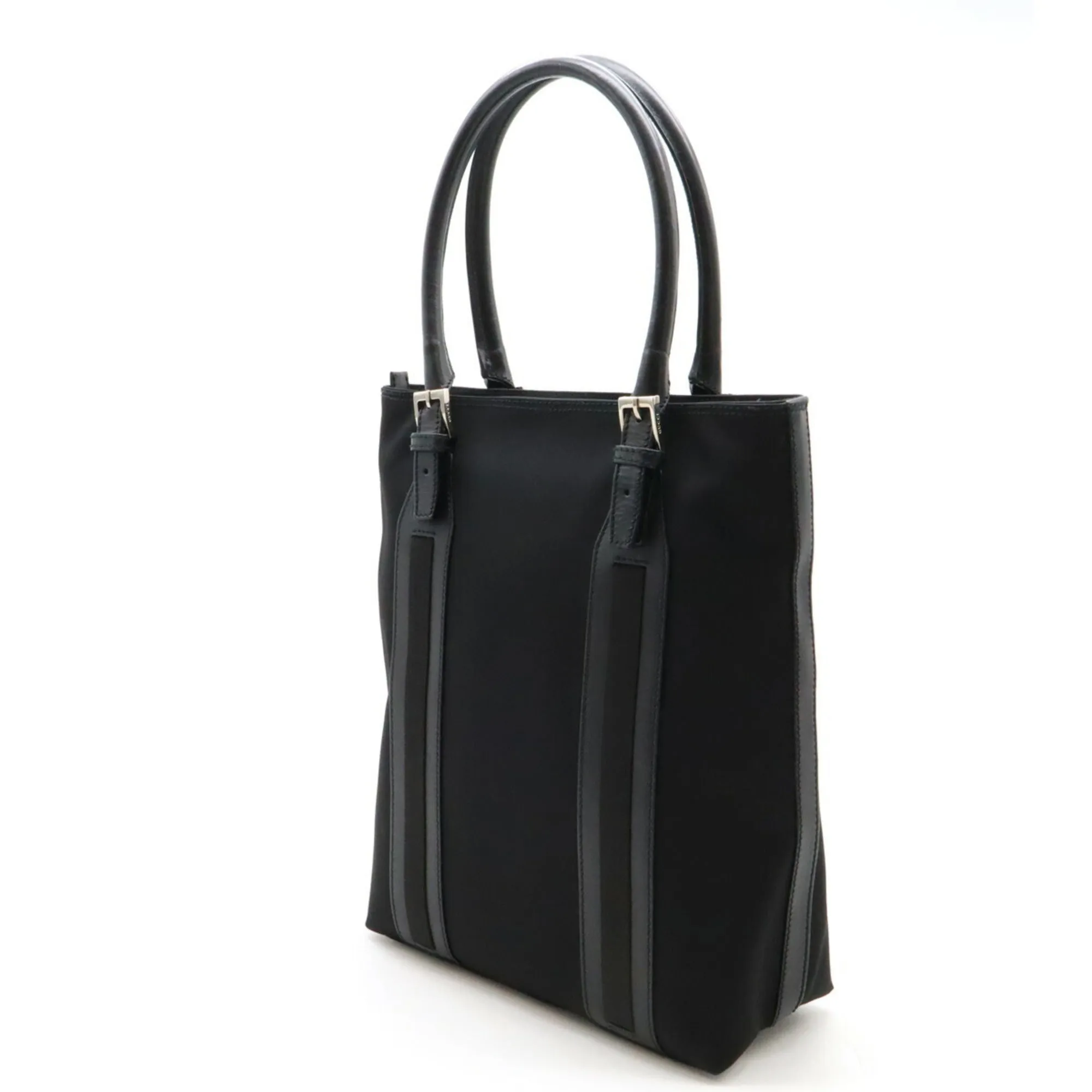 Gucci  Nylon Canvas Leather Shoulder Bag Tote Bag (Pre-Owned)