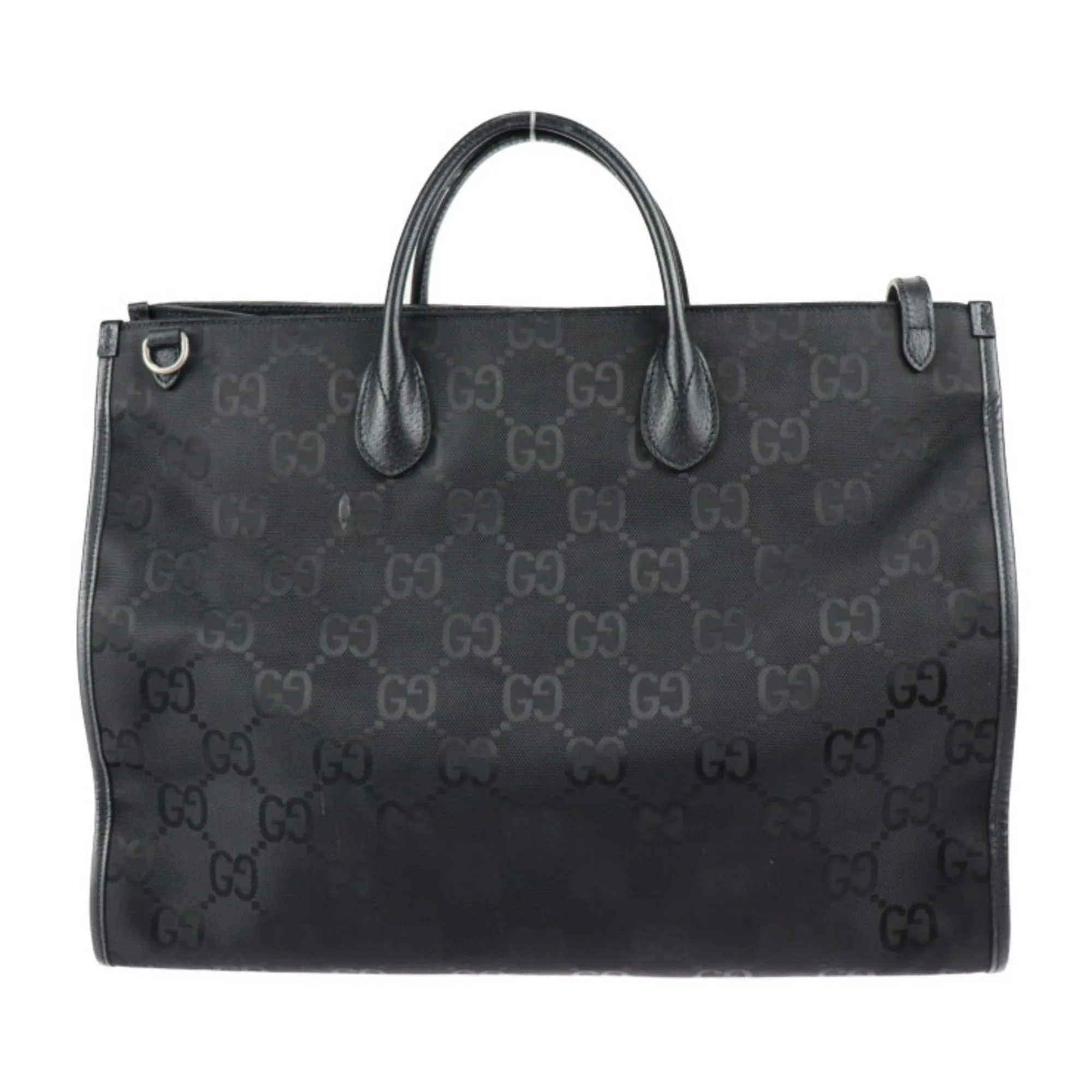 Gucci  Nylon Leather Handbag Shoulder Bag (Pre-Owned)