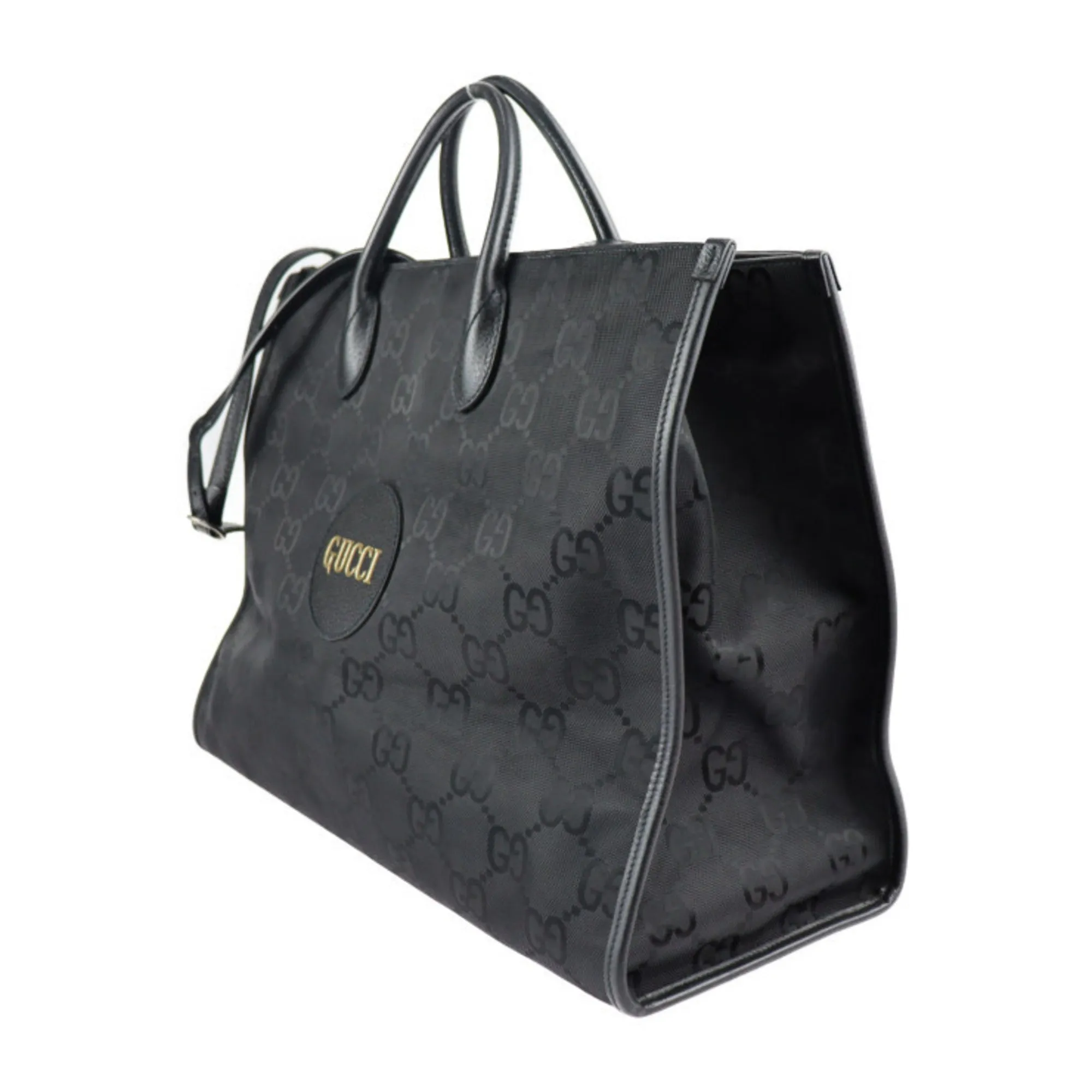 Gucci  Nylon Leather Handbag Shoulder Bag (Pre-Owned)