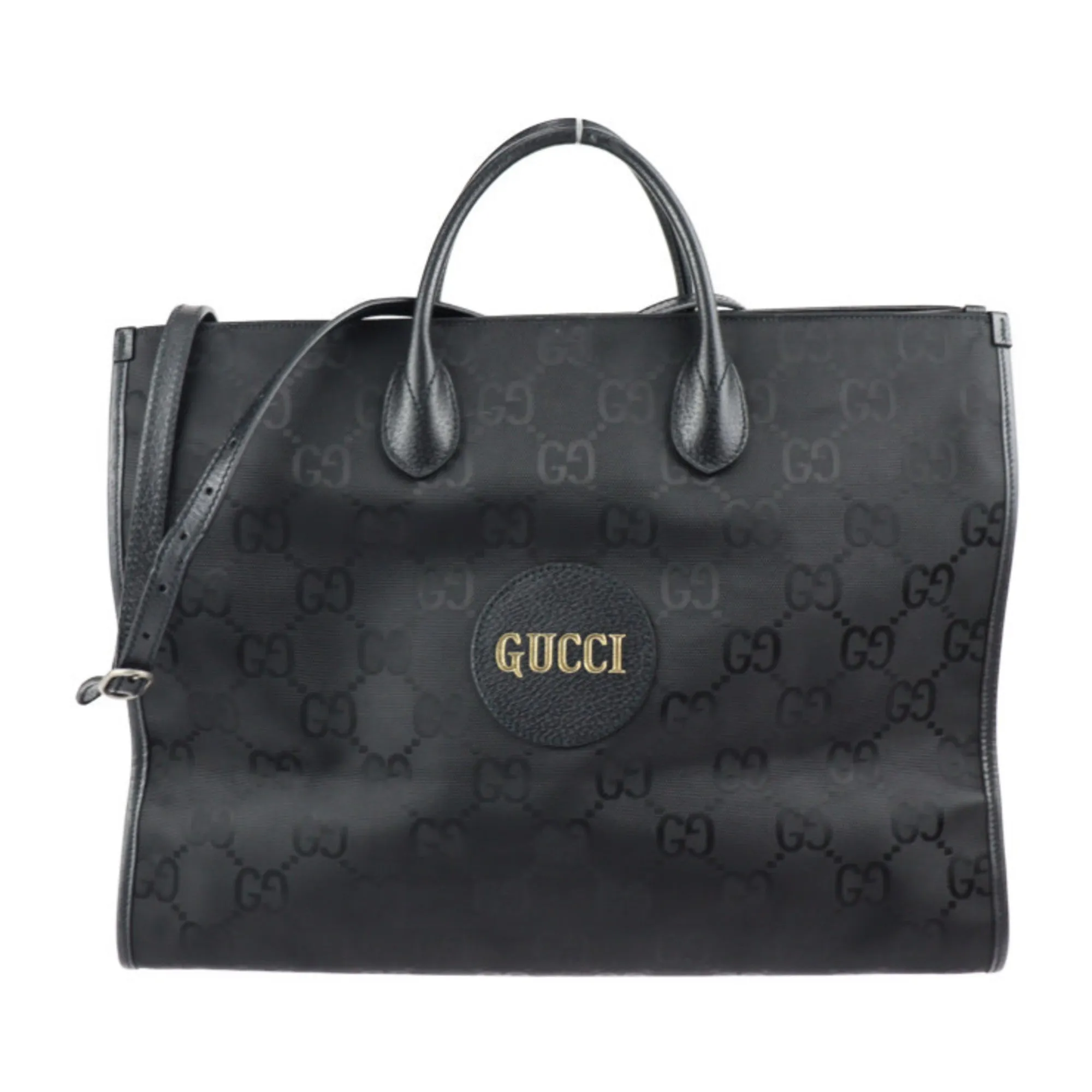 Gucci  Nylon Leather Handbag Shoulder Bag (Pre-Owned)