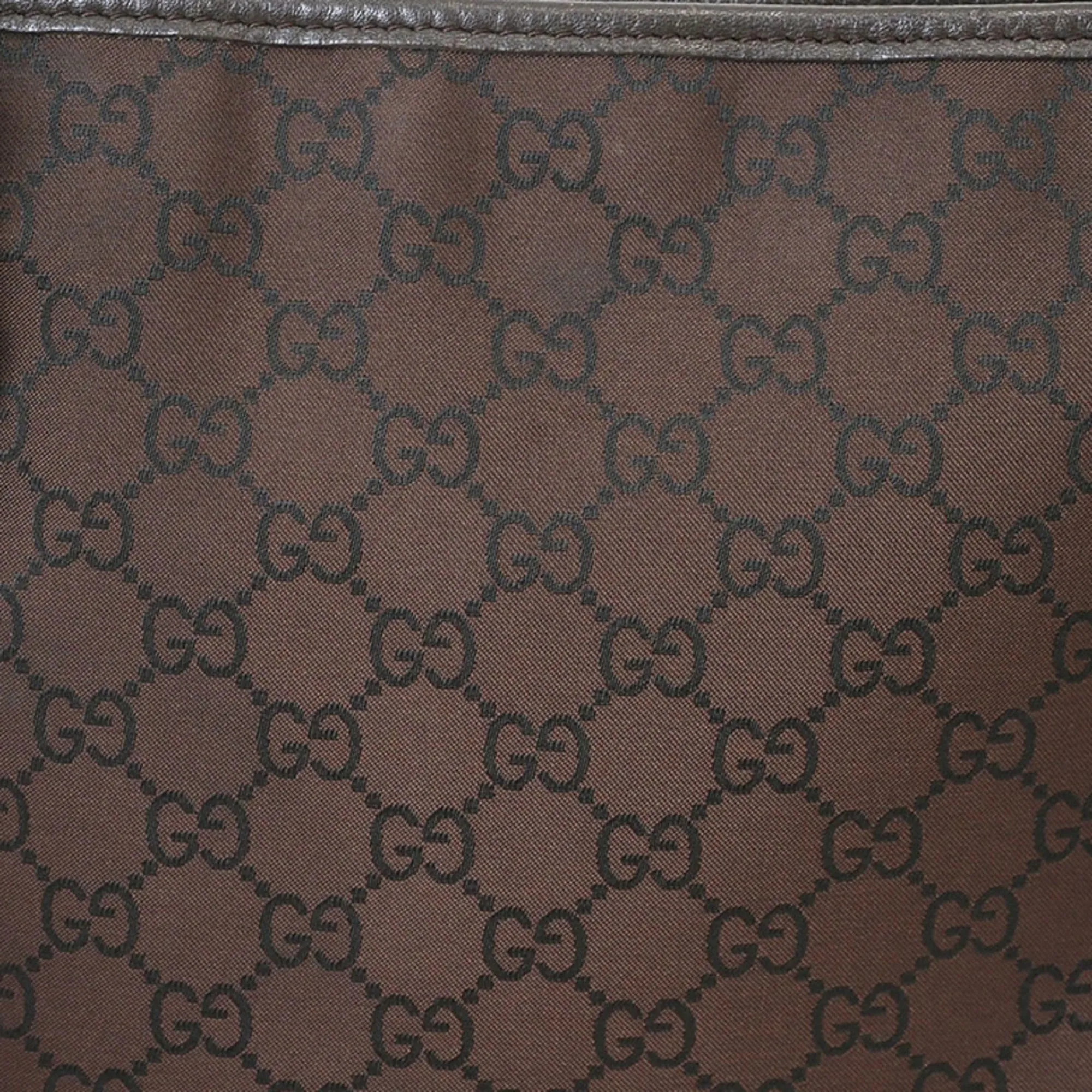 Gucci  Nylon Leather Shoulder Bag (Pre-Owned)