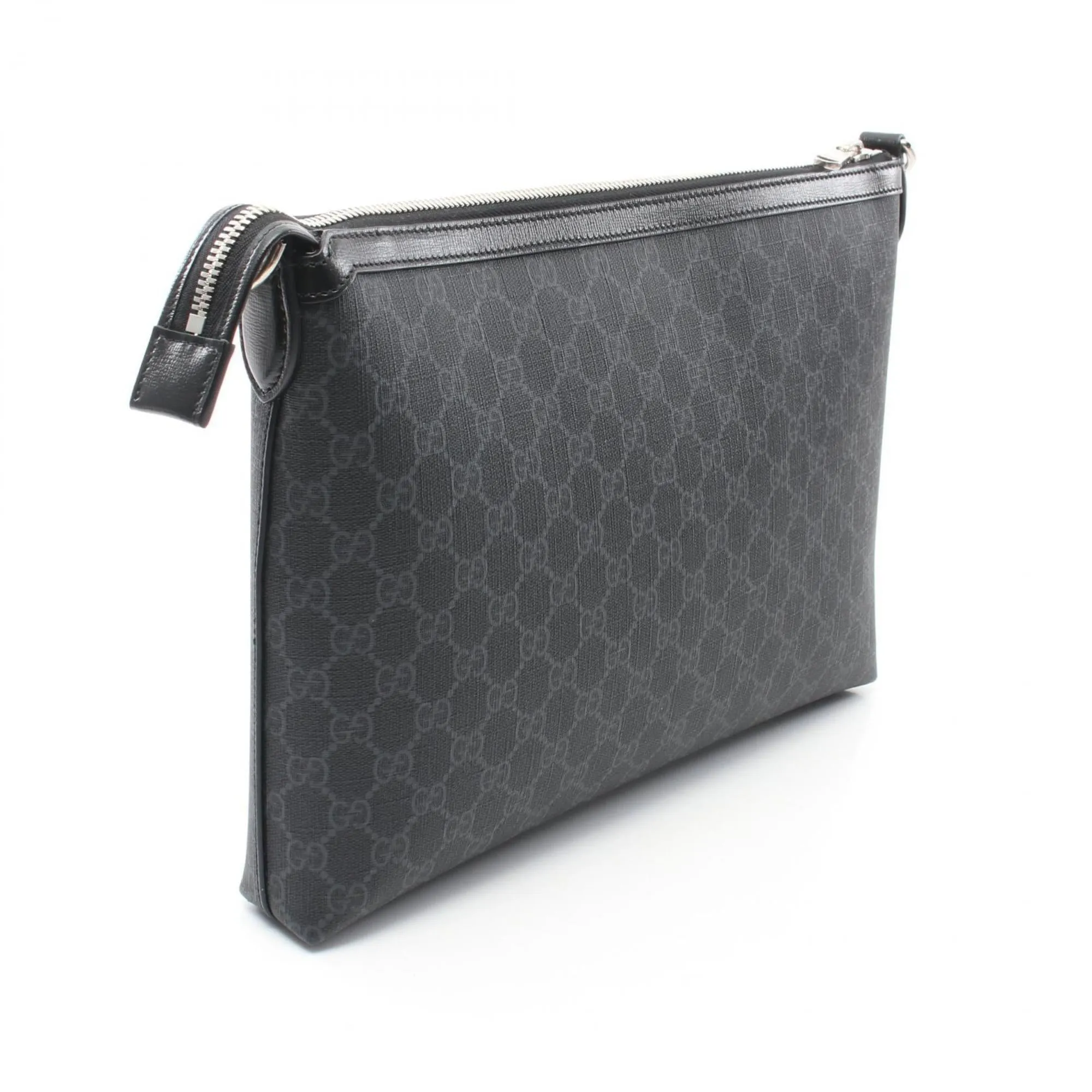 Gucci   Pvc Coated Canvas Leather Shoulder Bag (Pre-Owned)