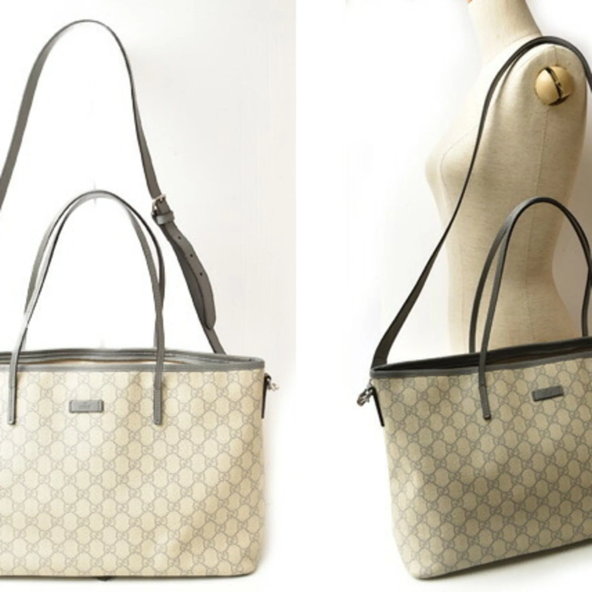 Gucci   Pvc Gg Supreme Shoulder Bag Tote Bag (Pre-Owned)