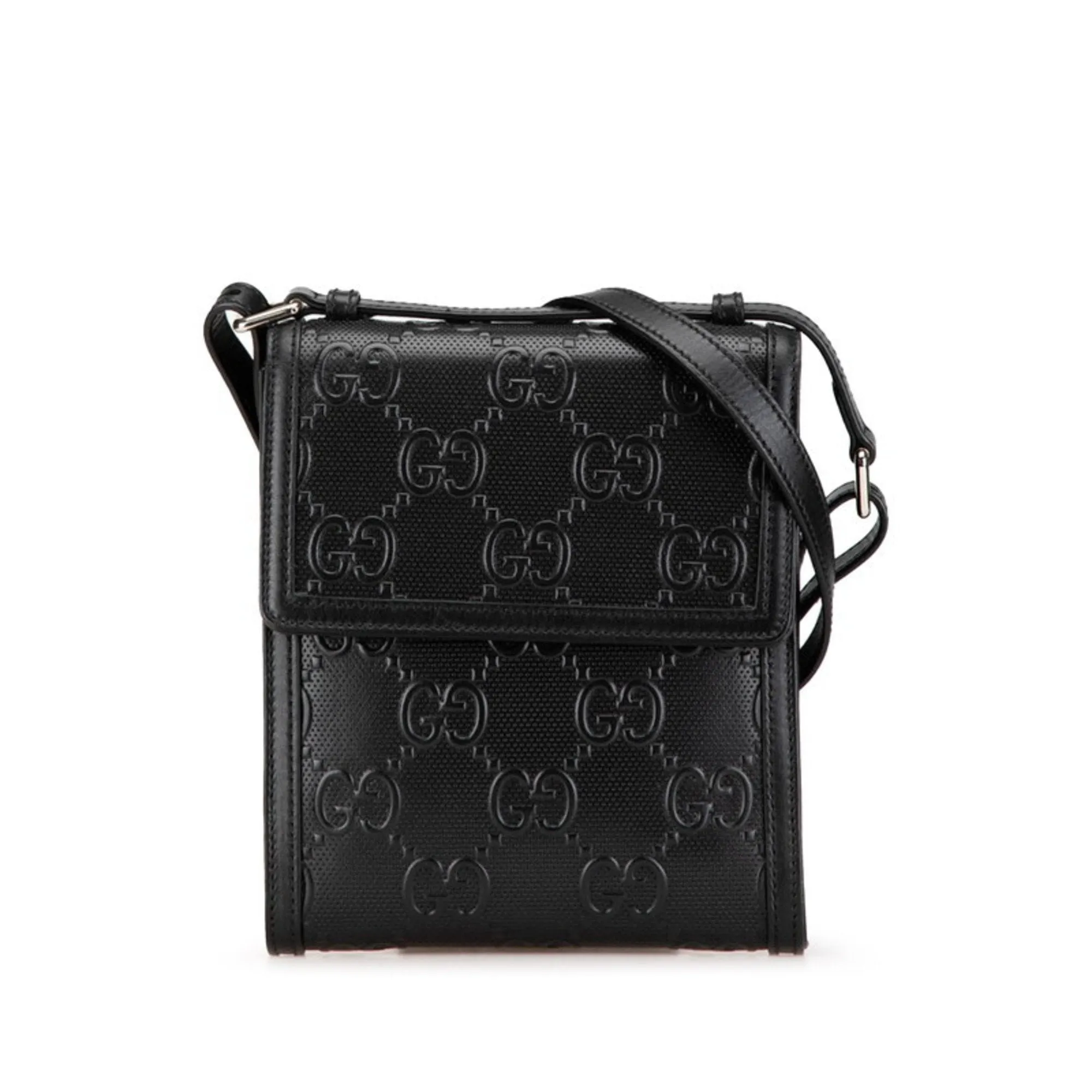 Gucci  Pvc Leather Messenger Bag Shoulder Bag (Pre-Owned)
