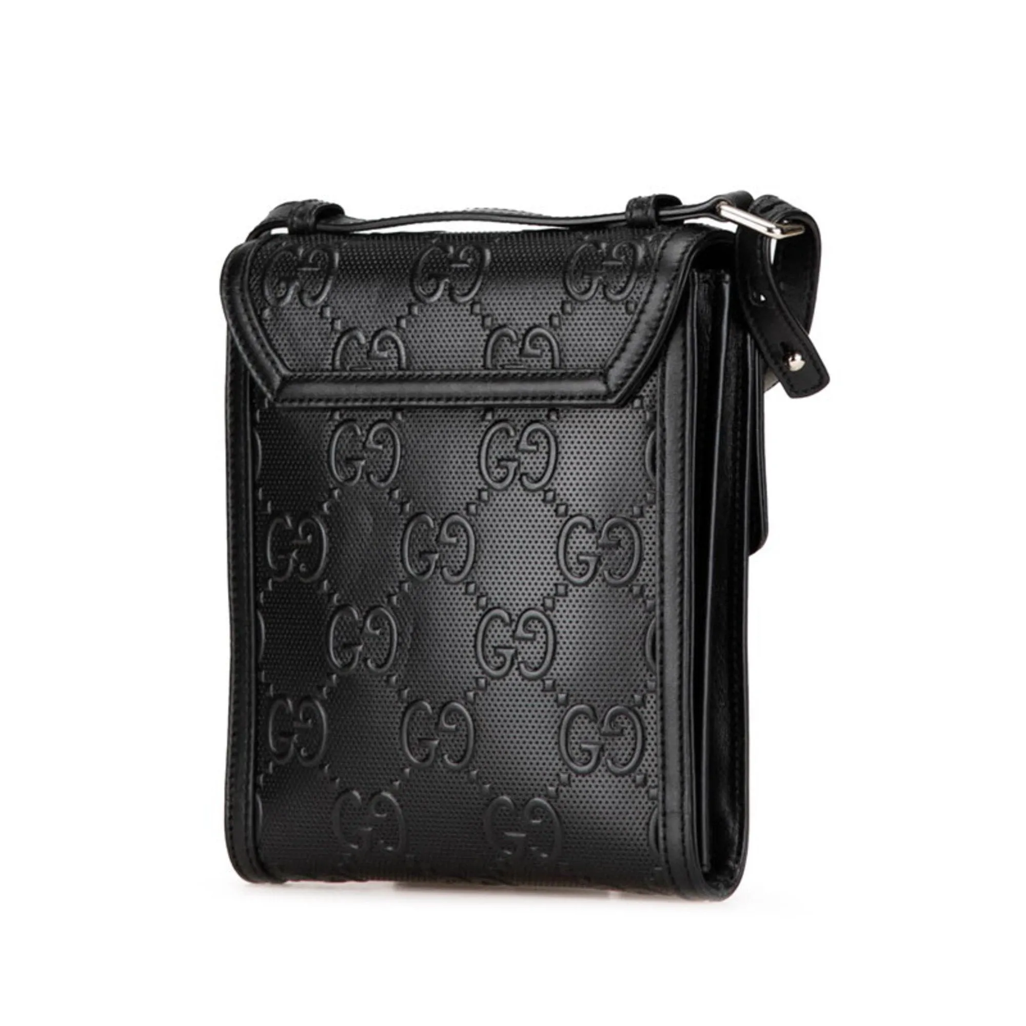 Gucci  Pvc Leather Messenger Bag Shoulder Bag (Pre-Owned)